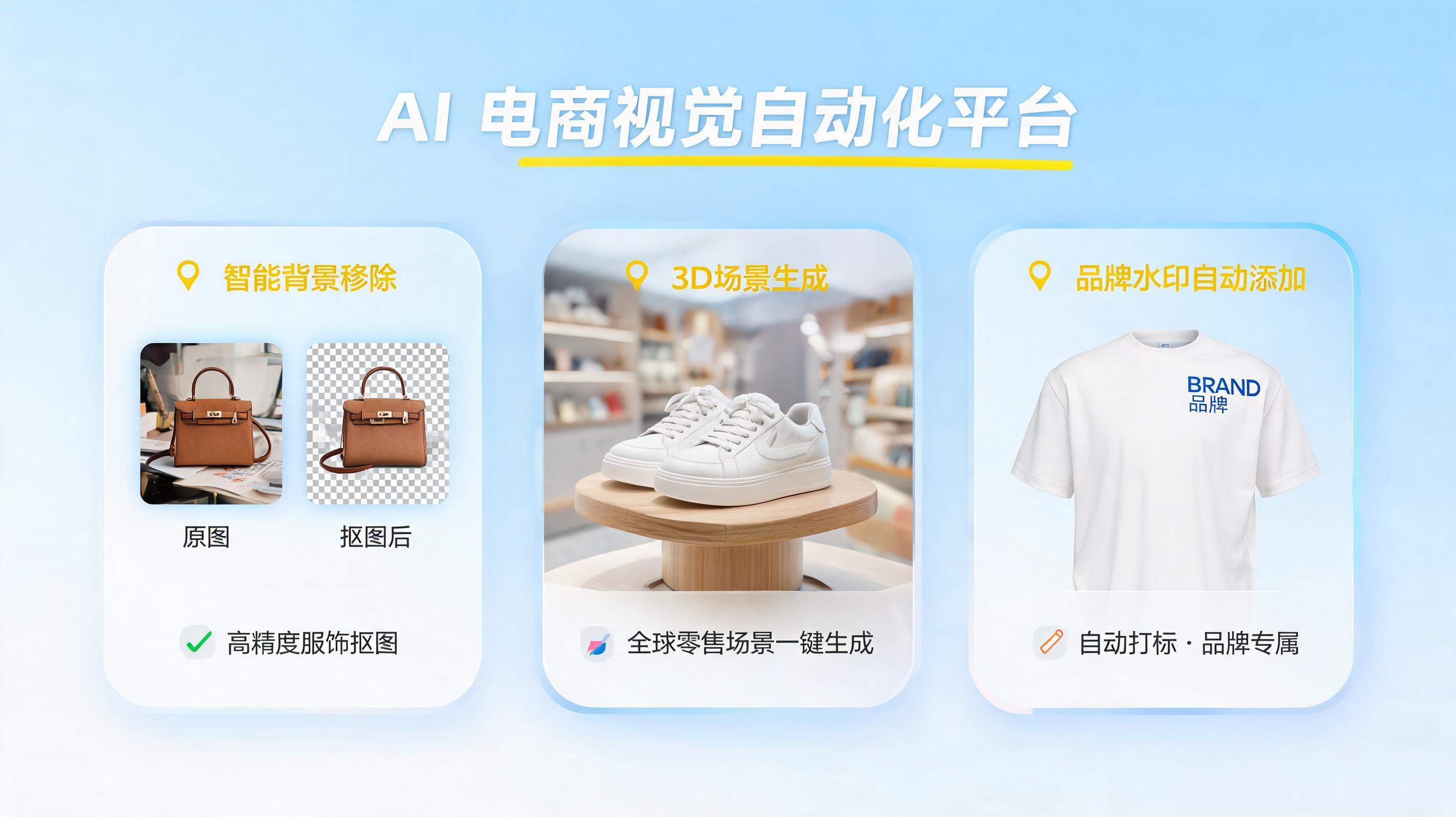 商品主图抠图加水印用AI怎么做？2026企业级全流程自动化方案解析_图1