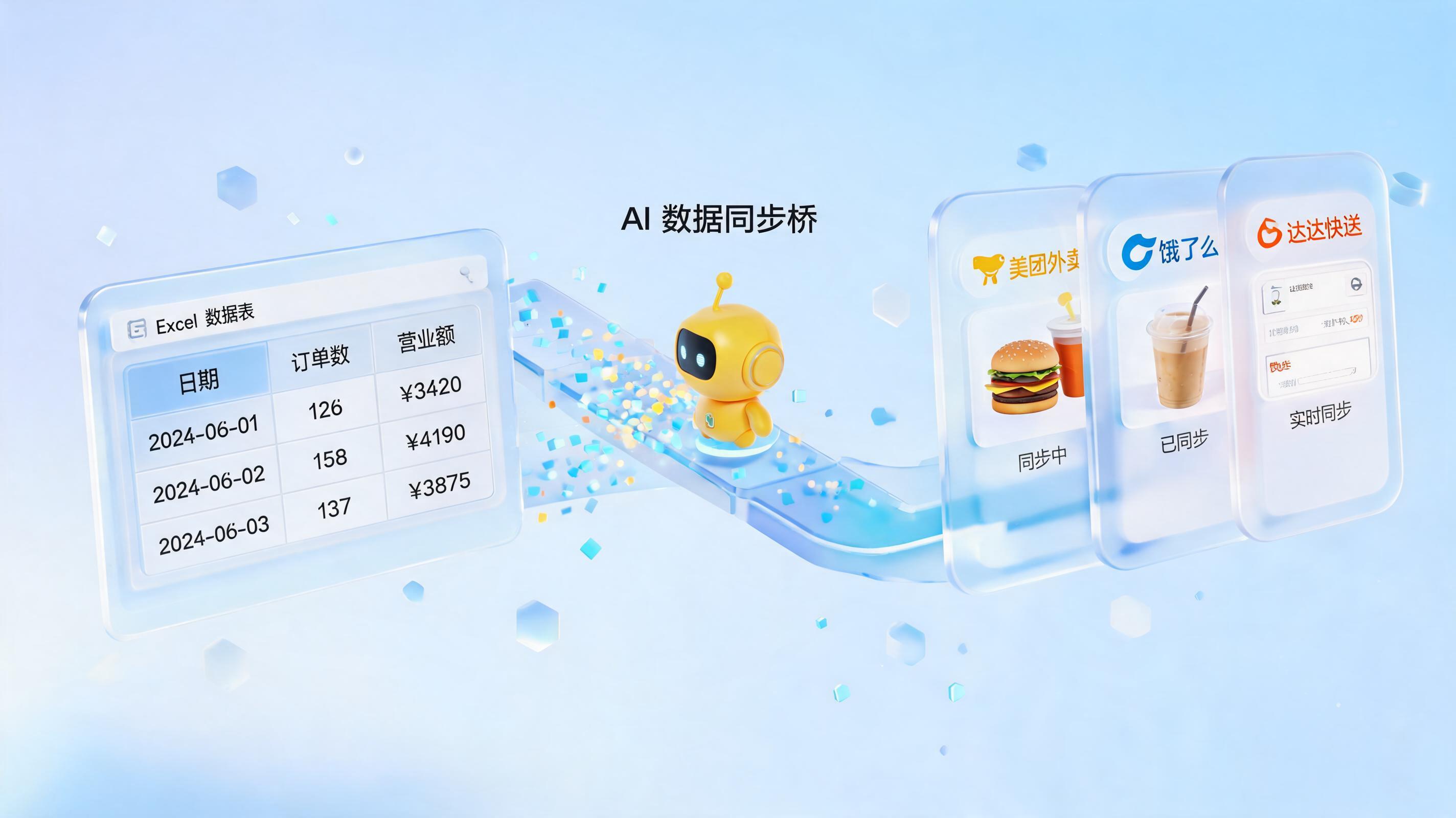 外卖商家必学的“数据同步术”：Excel商品数据怎么自动同步到外卖平台？一文详解