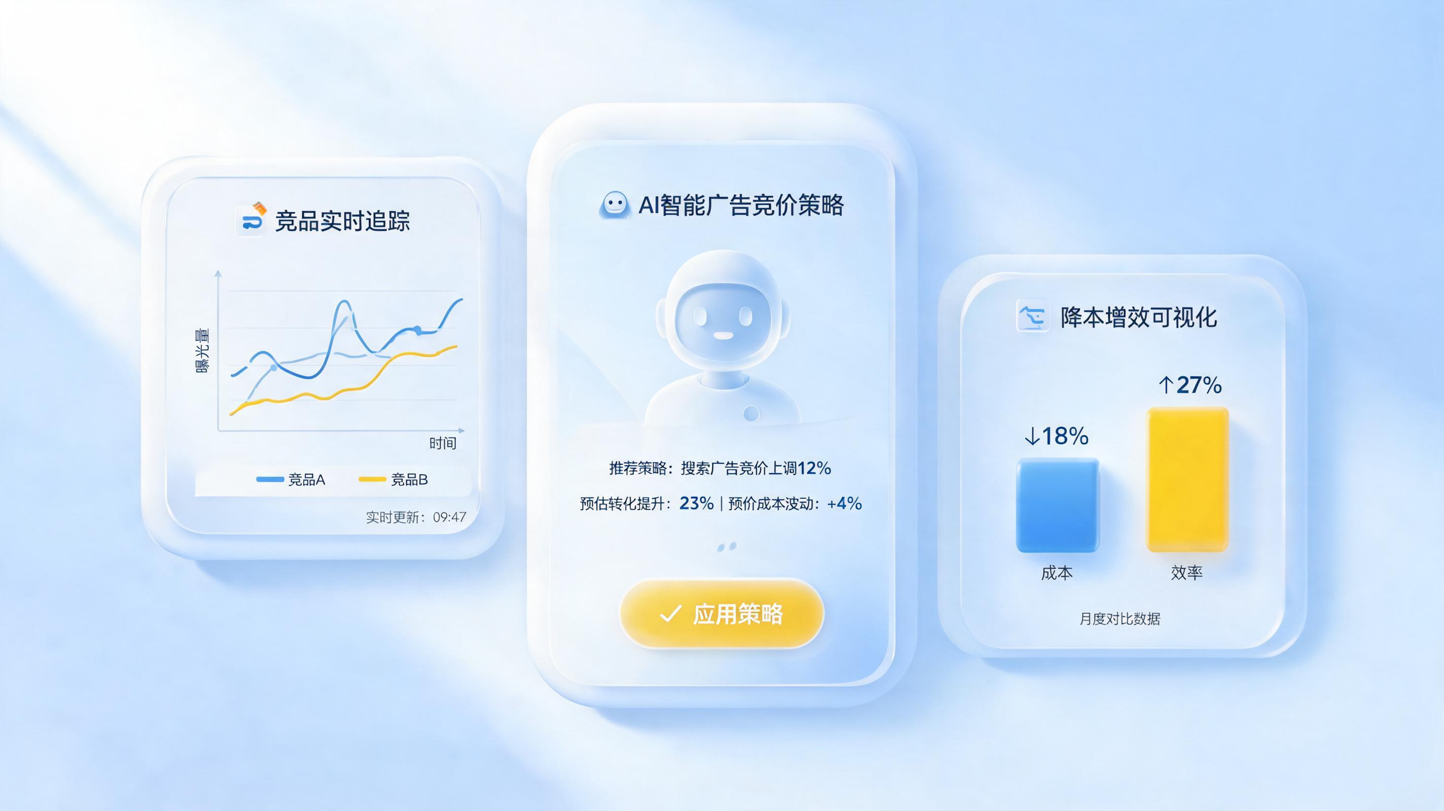 广告调价响应慢？实在Agent自动捕捉竞品动态并智能建议调价_图1