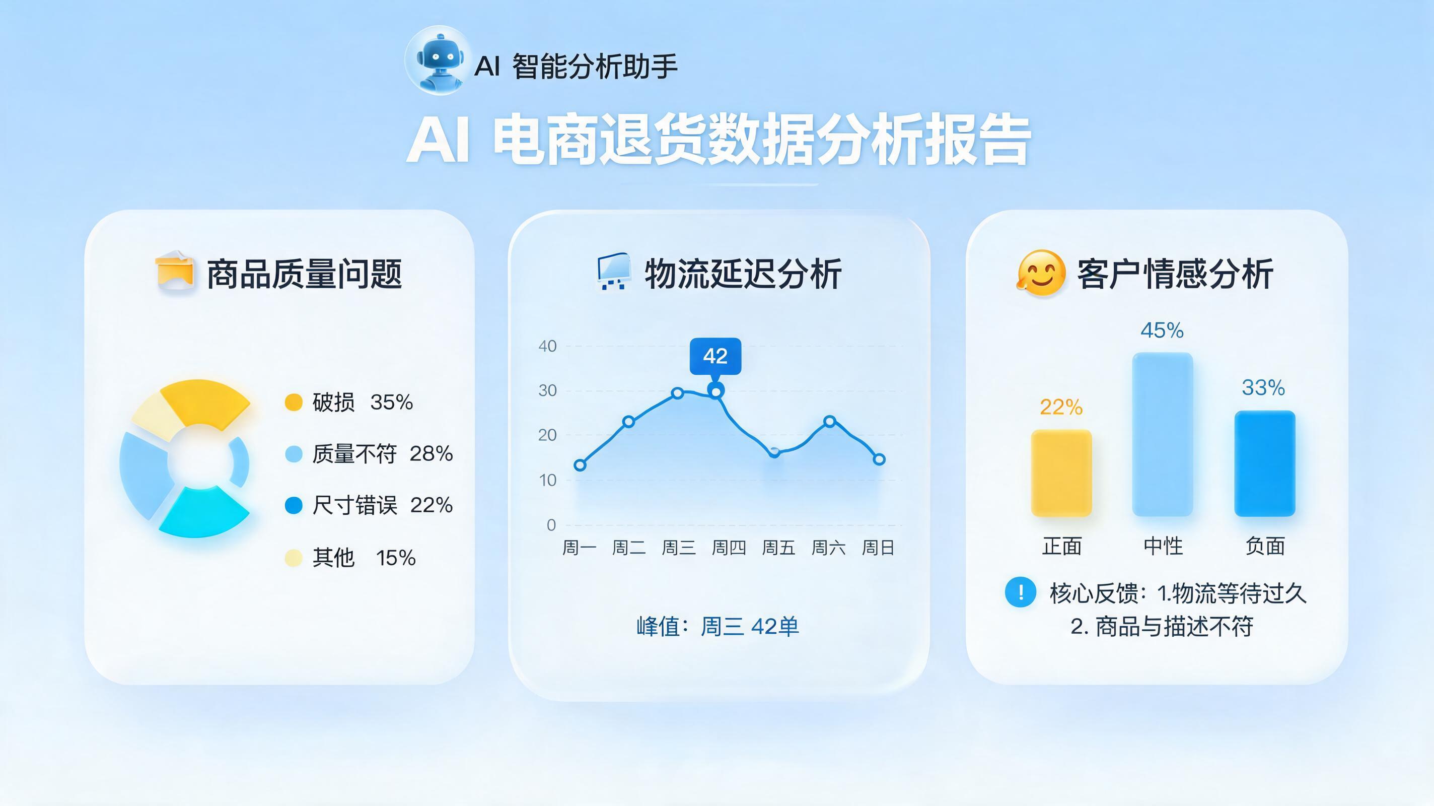 实在Agent如何生成深度退货原因分析报告？一文详解AI驱动的售后洞察闭环