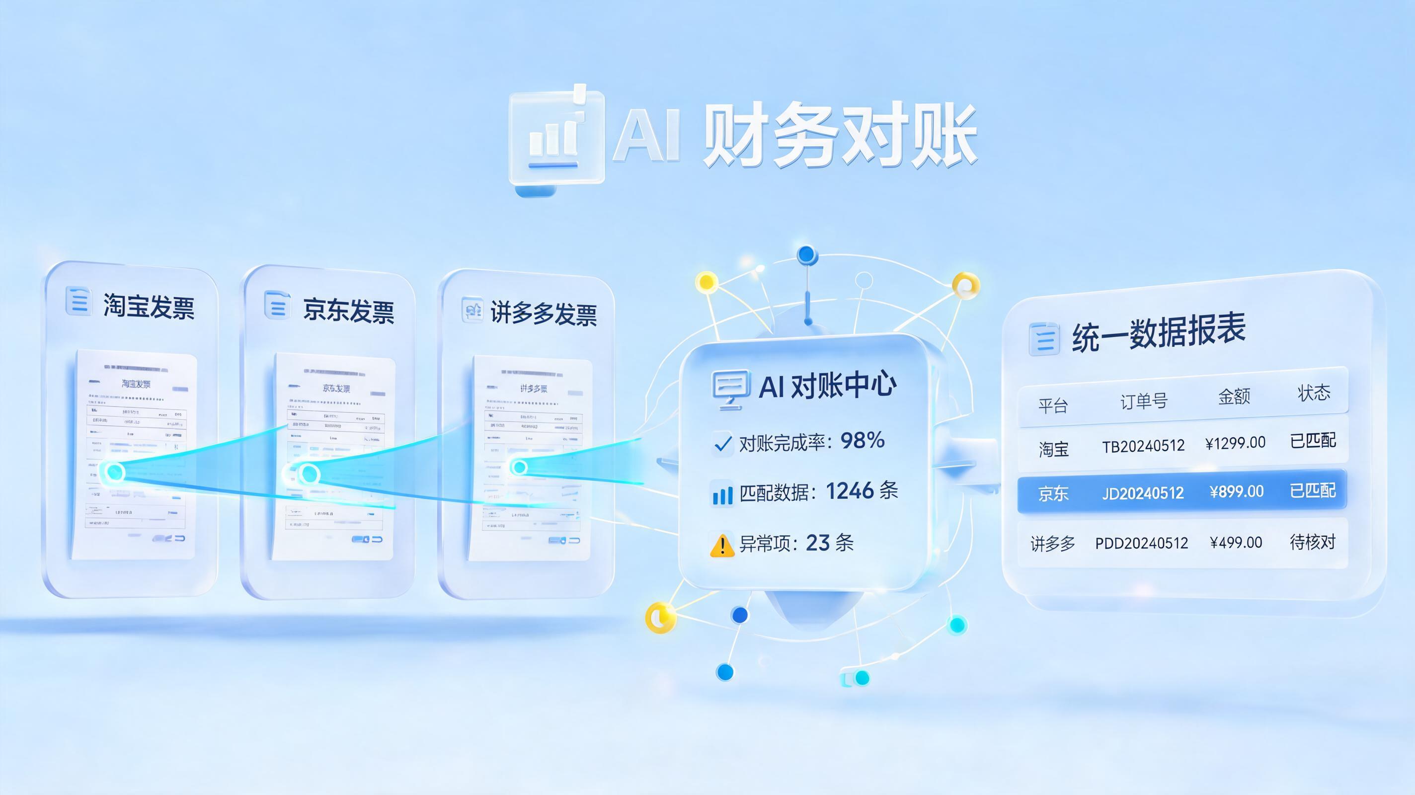 多平台账单怎么自动对账？AI智能体帮你轻松搞定
