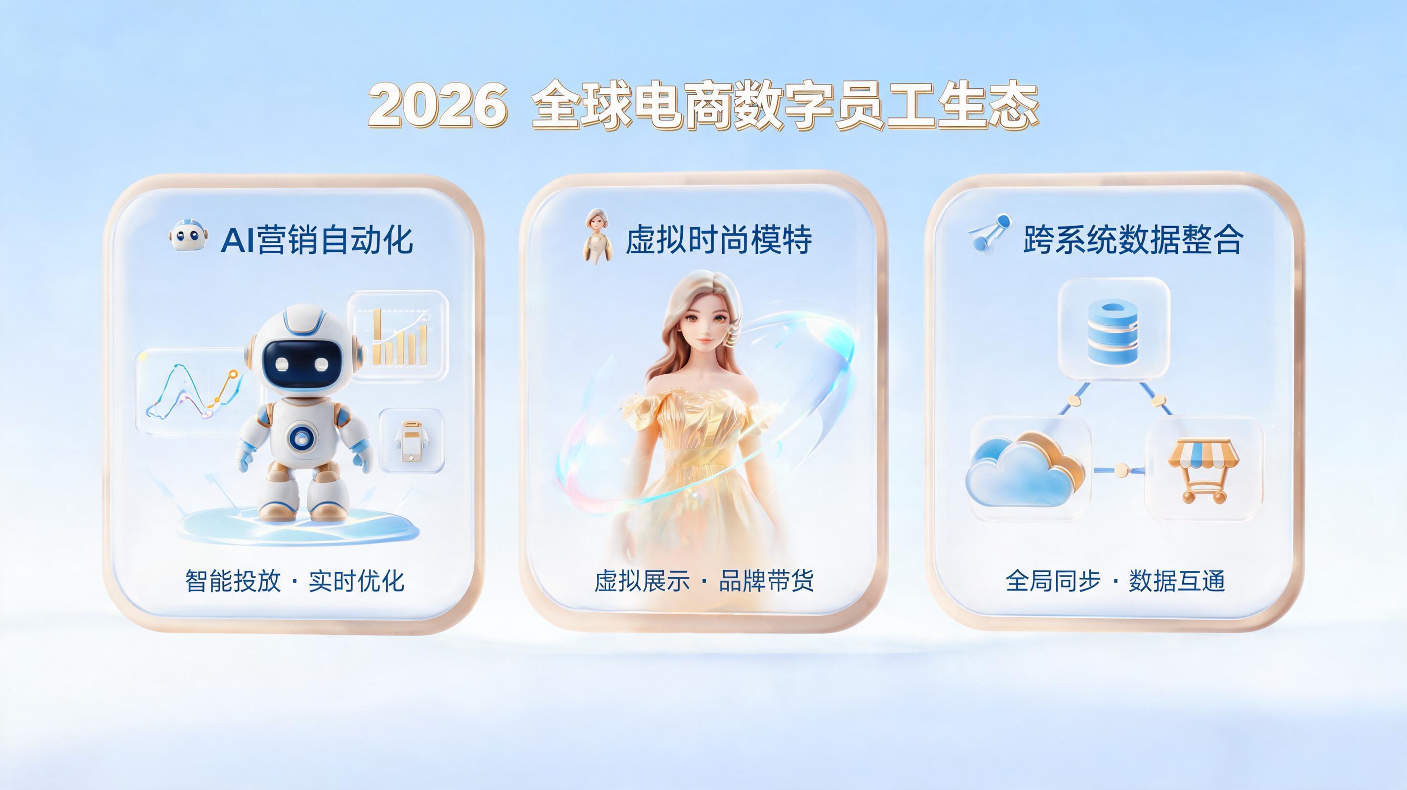 2026跨境电商 AI 渗透率超 60%，你还在观望？用数字员工帮你 3 步弯道超车