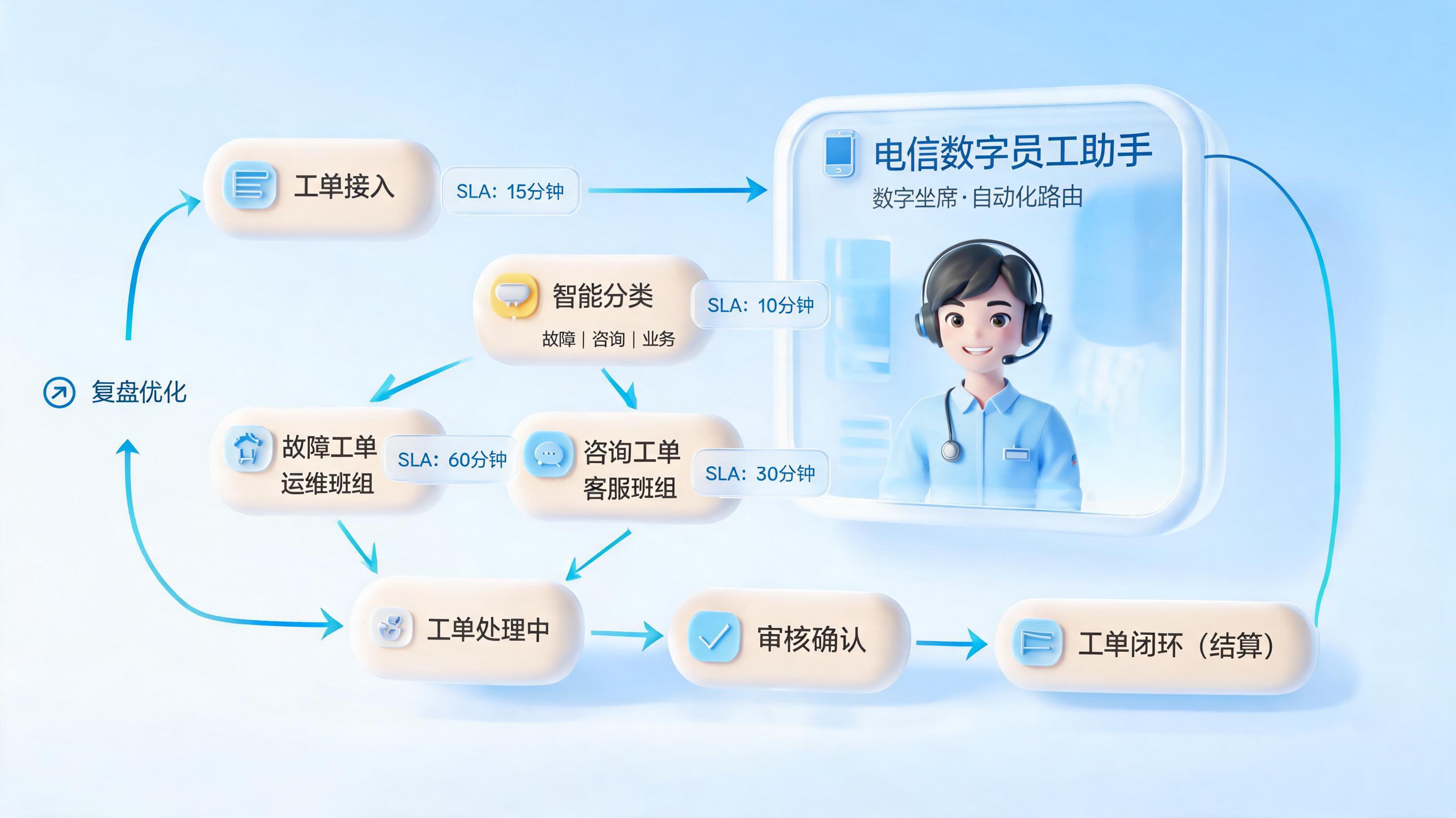 运营商工单如何自动分流?把规则交给智能体