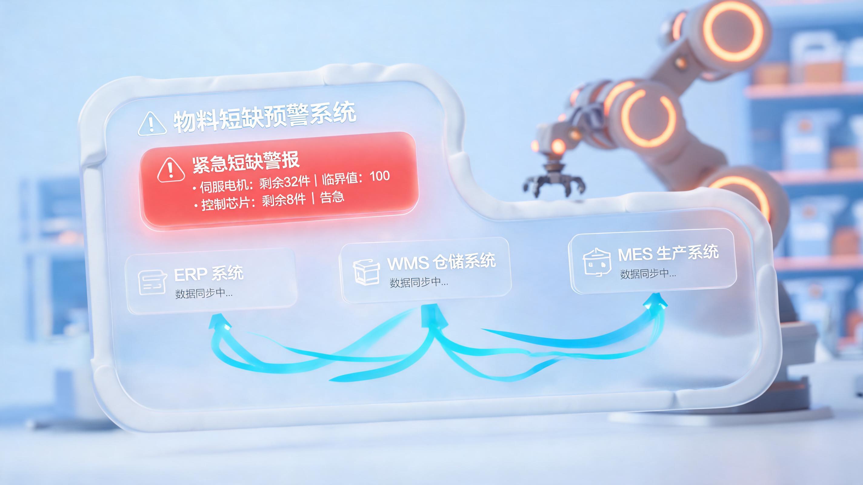 制造企业物料齐套的“黑洞”危机，AI Agent如何实时预警？_图1