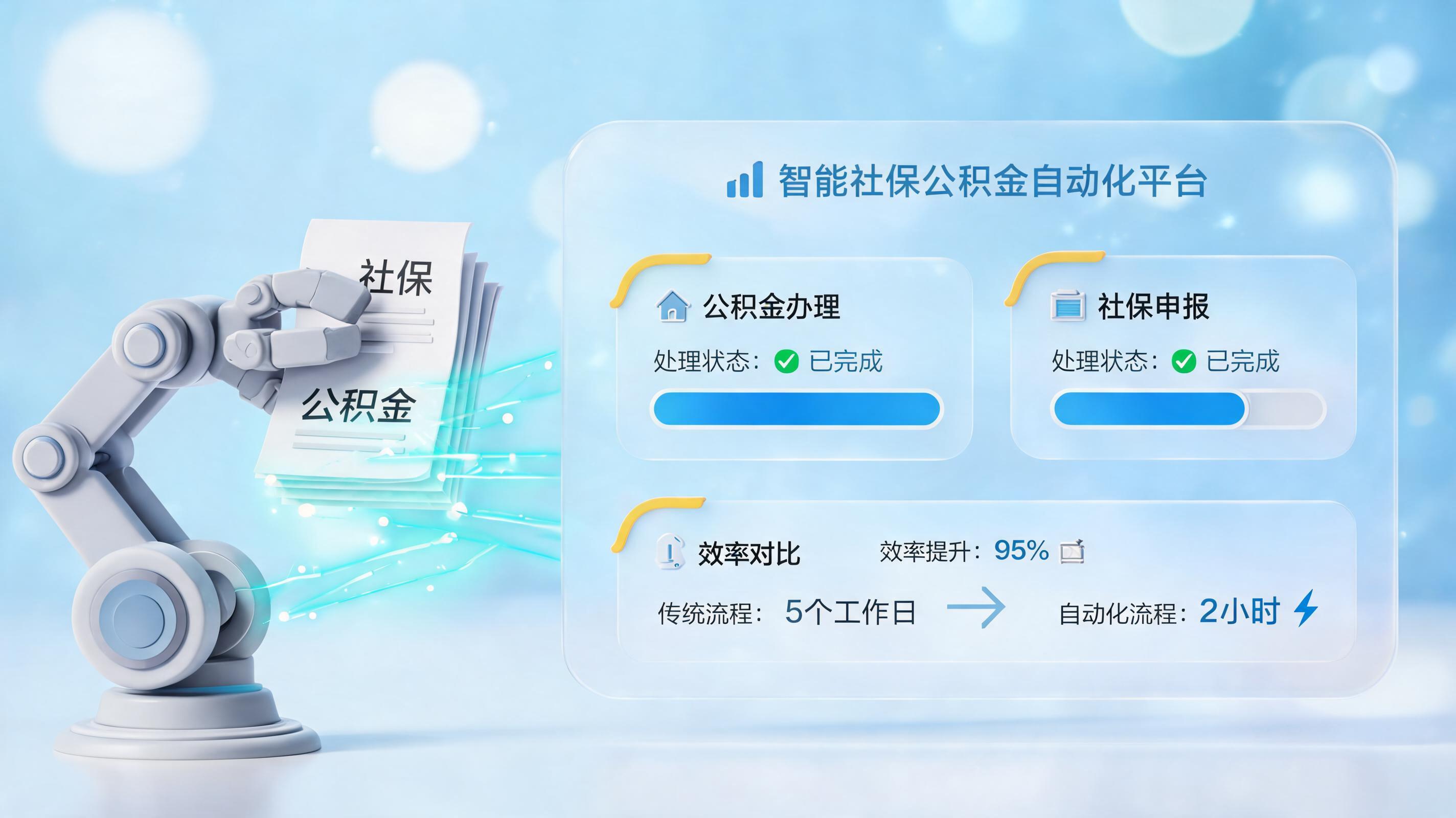 员工社保增减员、公积金月度缴纳能否自动化？企业HR的效率破局点_图1