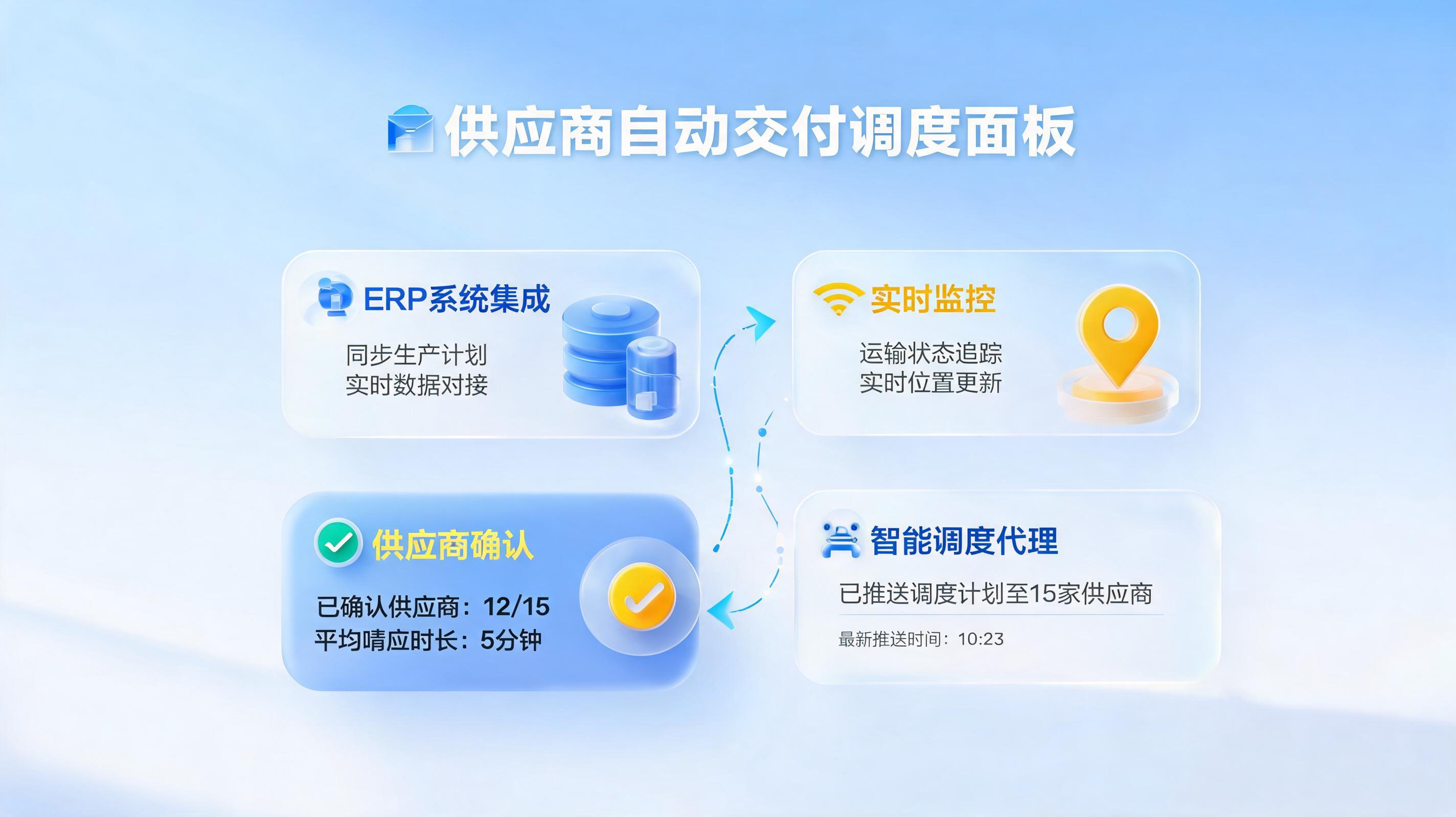 零部件到货计划自动推送，供应商协同的智能流程