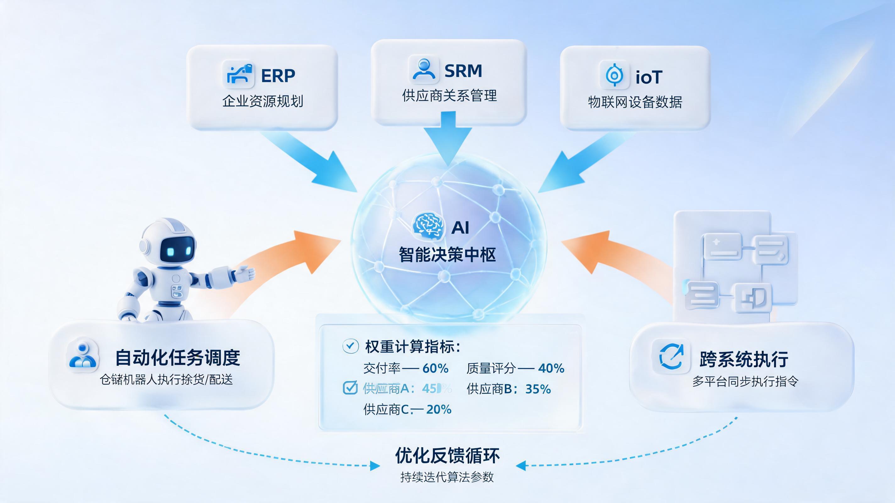 供应商采购份额每月调整分配如何自动化处理？