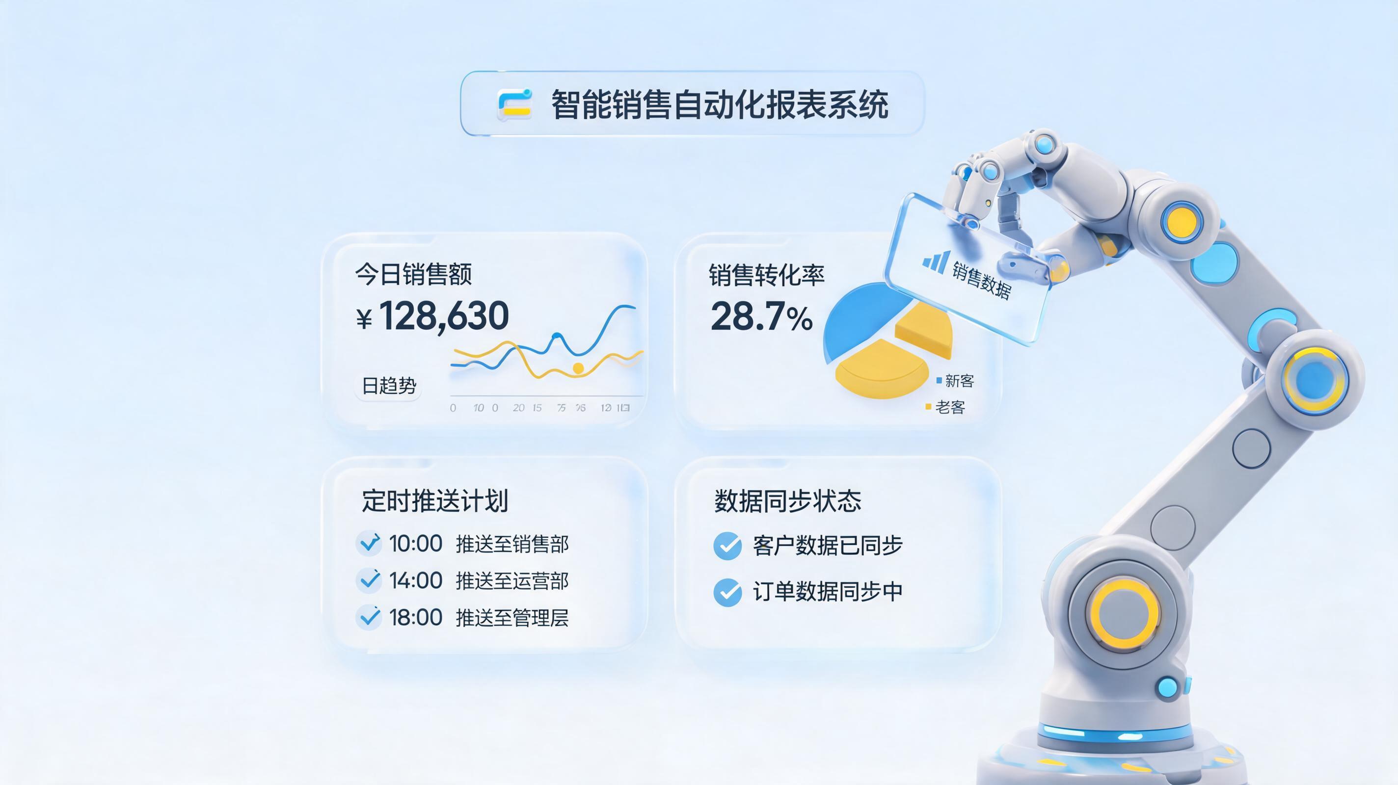 告别手动复制粘贴：如何实现每日销售数据自动汇总生成日报并定时推送