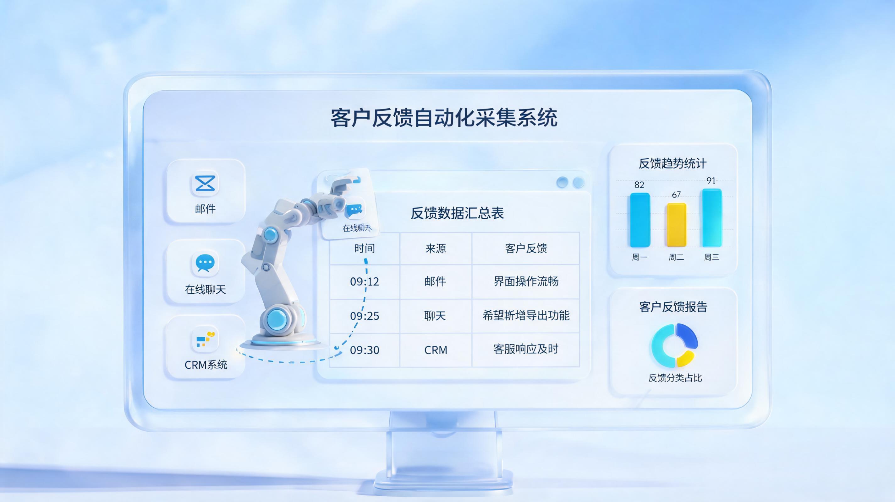 客户反馈自动入表出图，实在Agent三步实操指南