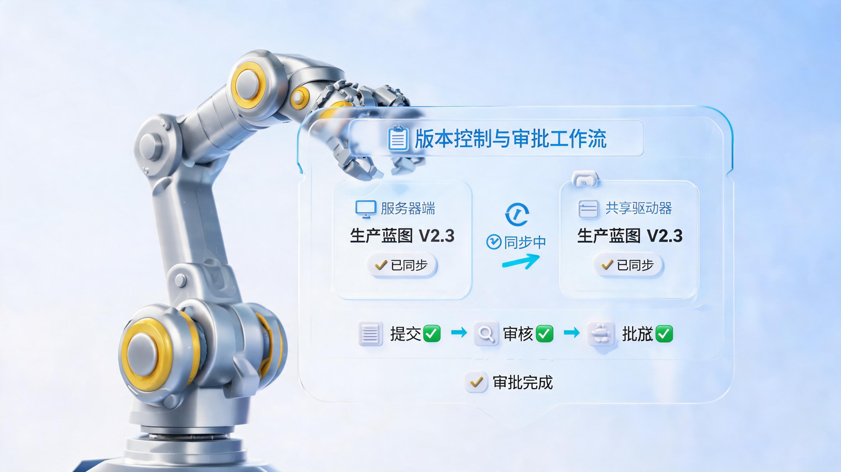 图纸版本同步智能体,自动更新共享盘最新工艺图纸