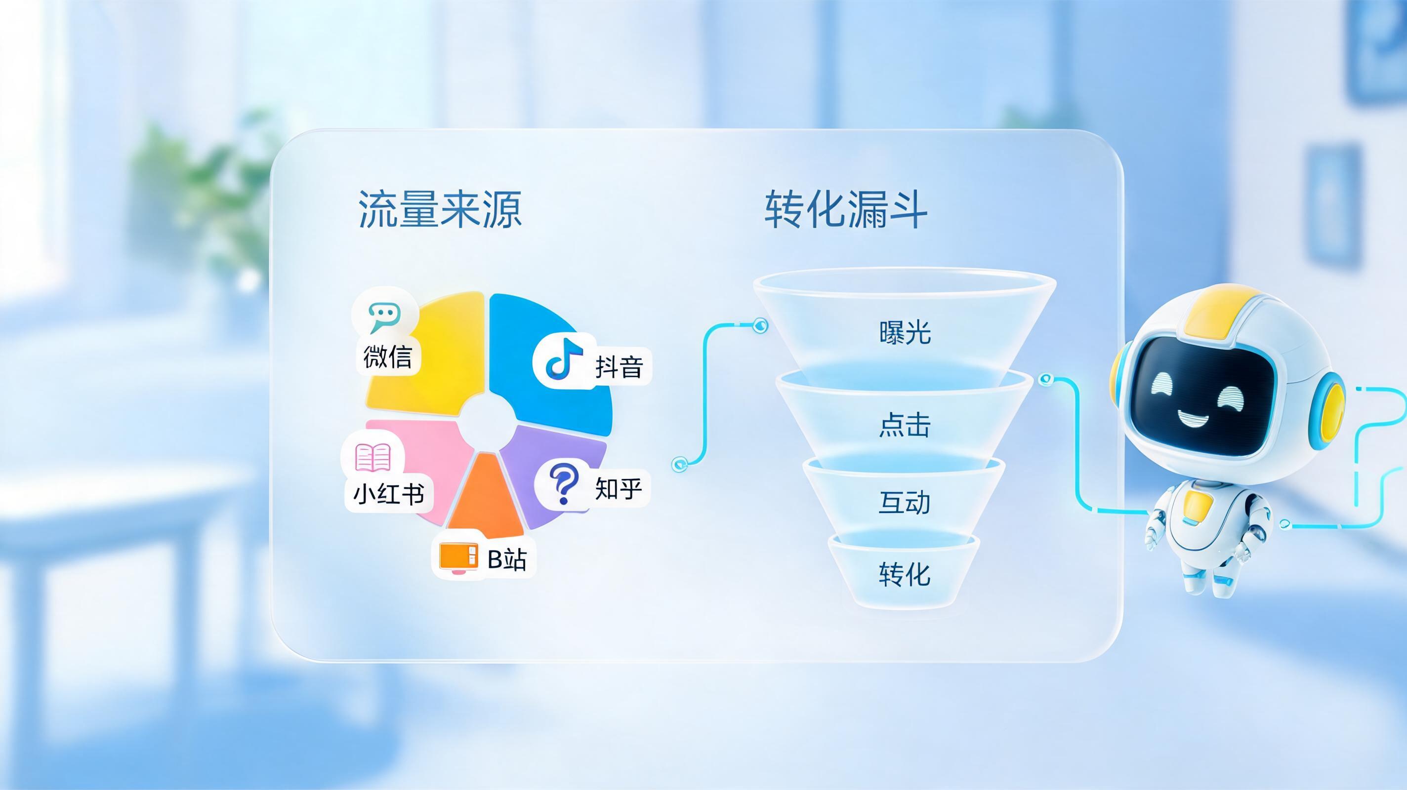 如何自动统计各社媒流量转化占比？实在Agent RPA一键搞定_图1