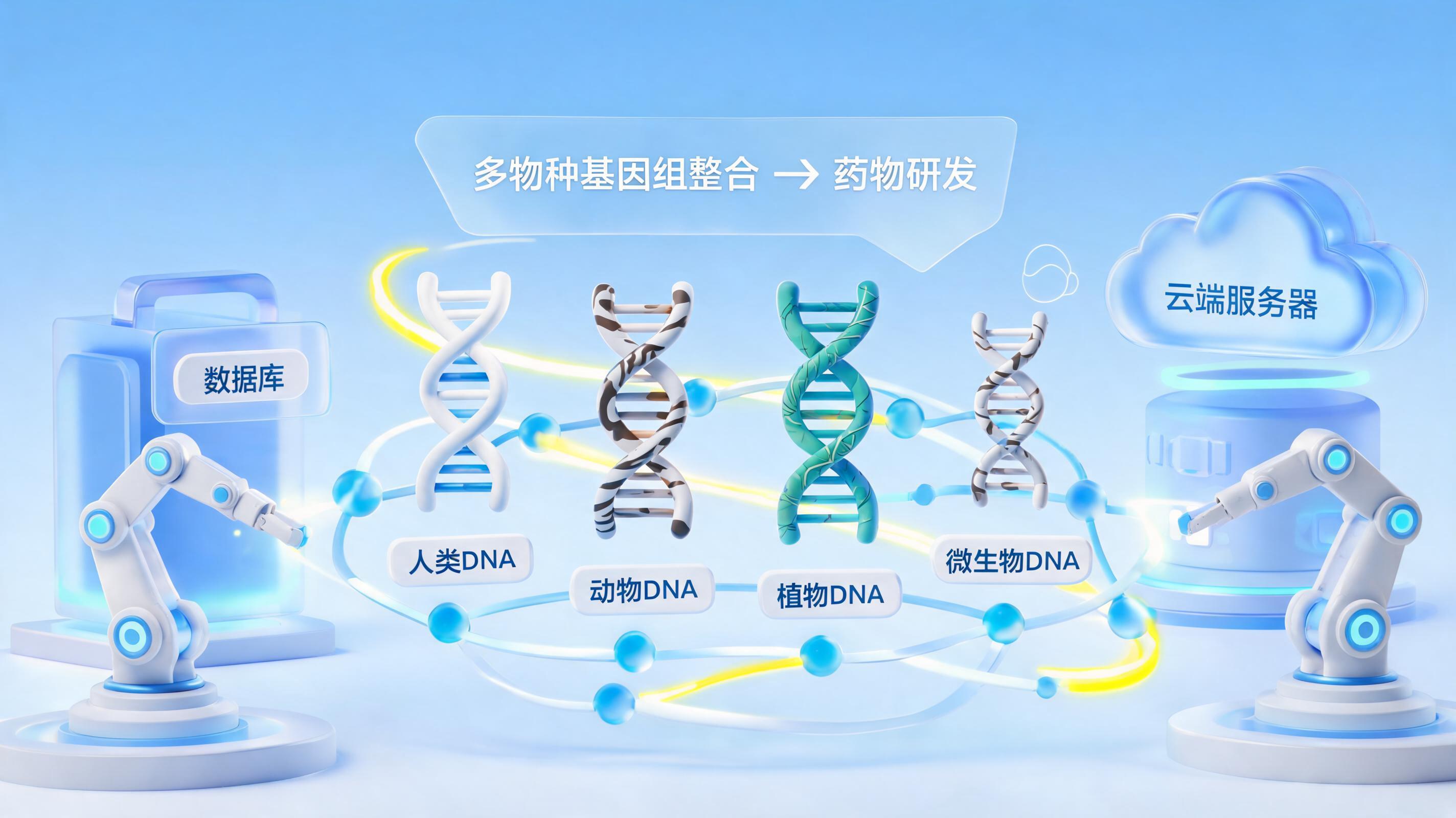 从“数据孤岛”到AI驱动的知识融合：多物种药物研发中的基因数据，怎么整合？_图1