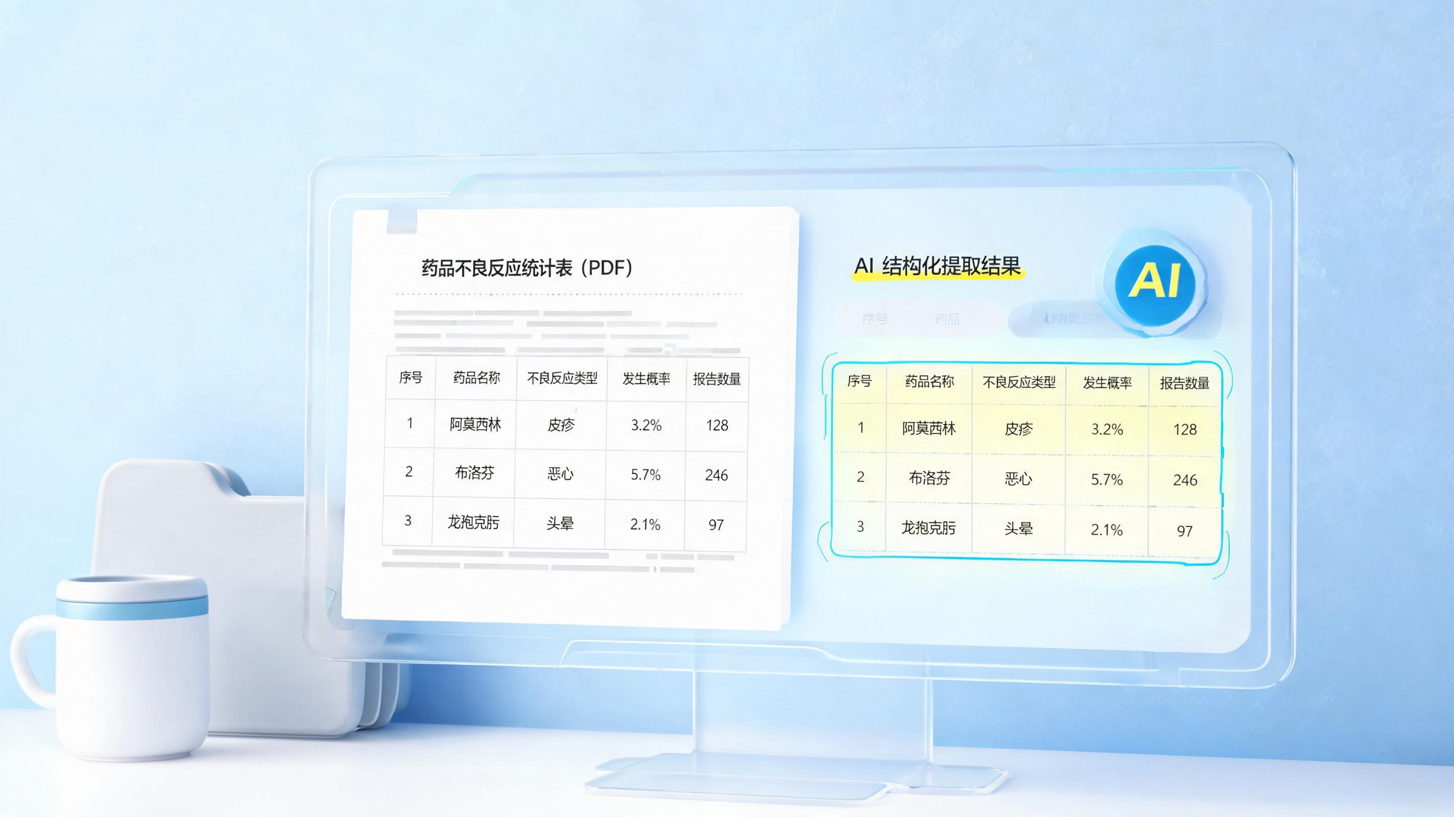 自动提取不良反应：PDF信息采集新范式