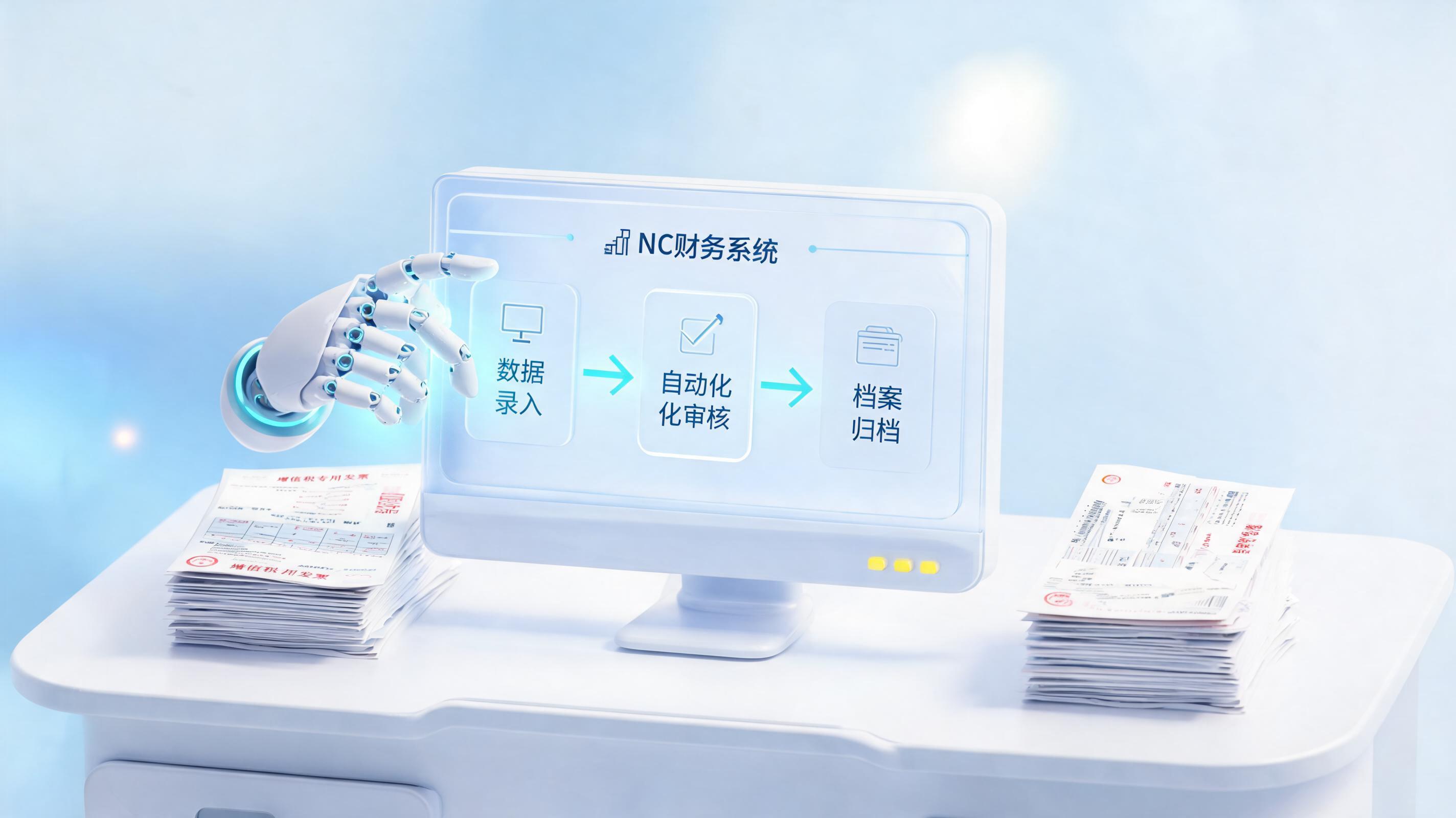发票回传NC系统留档能自动化吗？业财税一体化的智能跃迁_图1