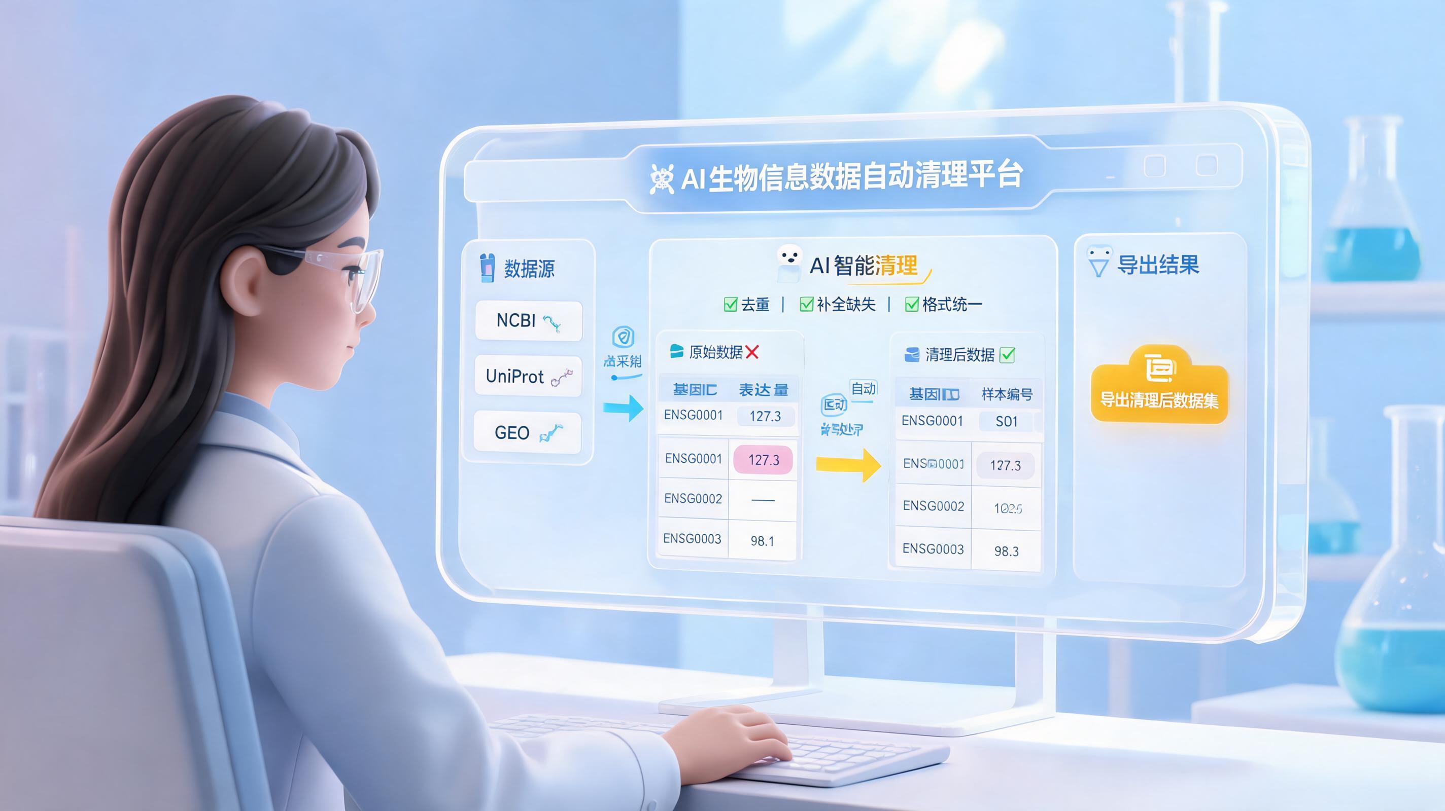 生物信息学数据收集太耗时怎么办?试试用AI数字员工重塑科研流程