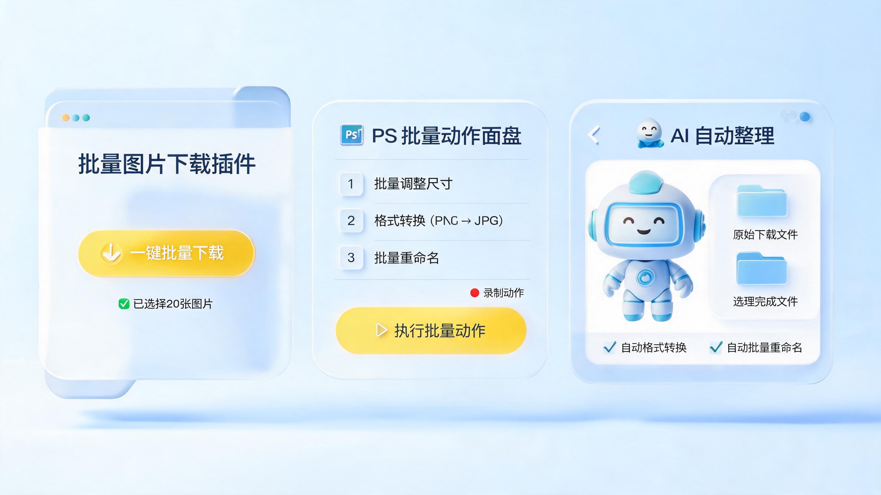 图文素材如何批量下载和处理?