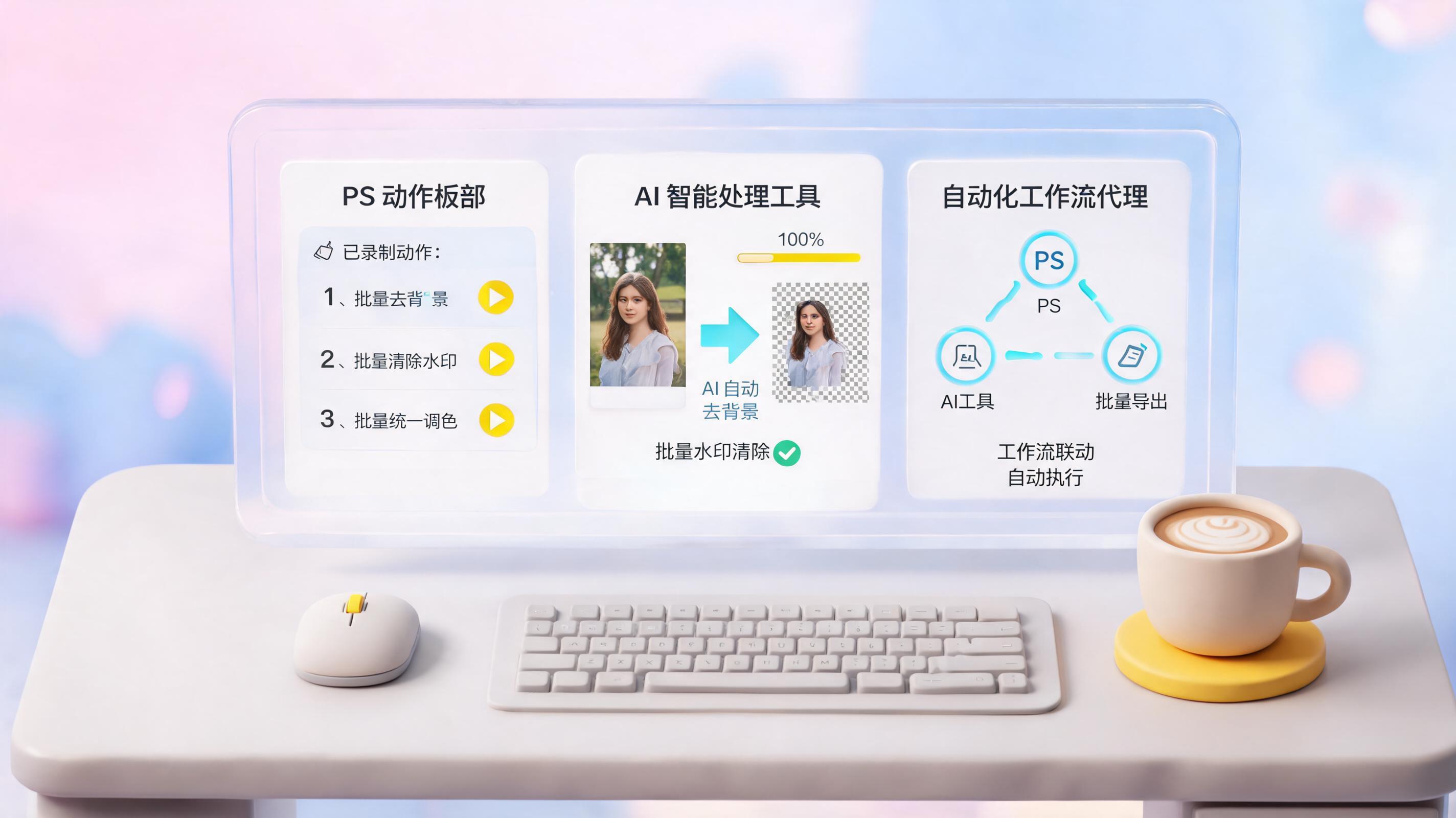 作图/抠图/加水印怎么自动化？三步打通全流程