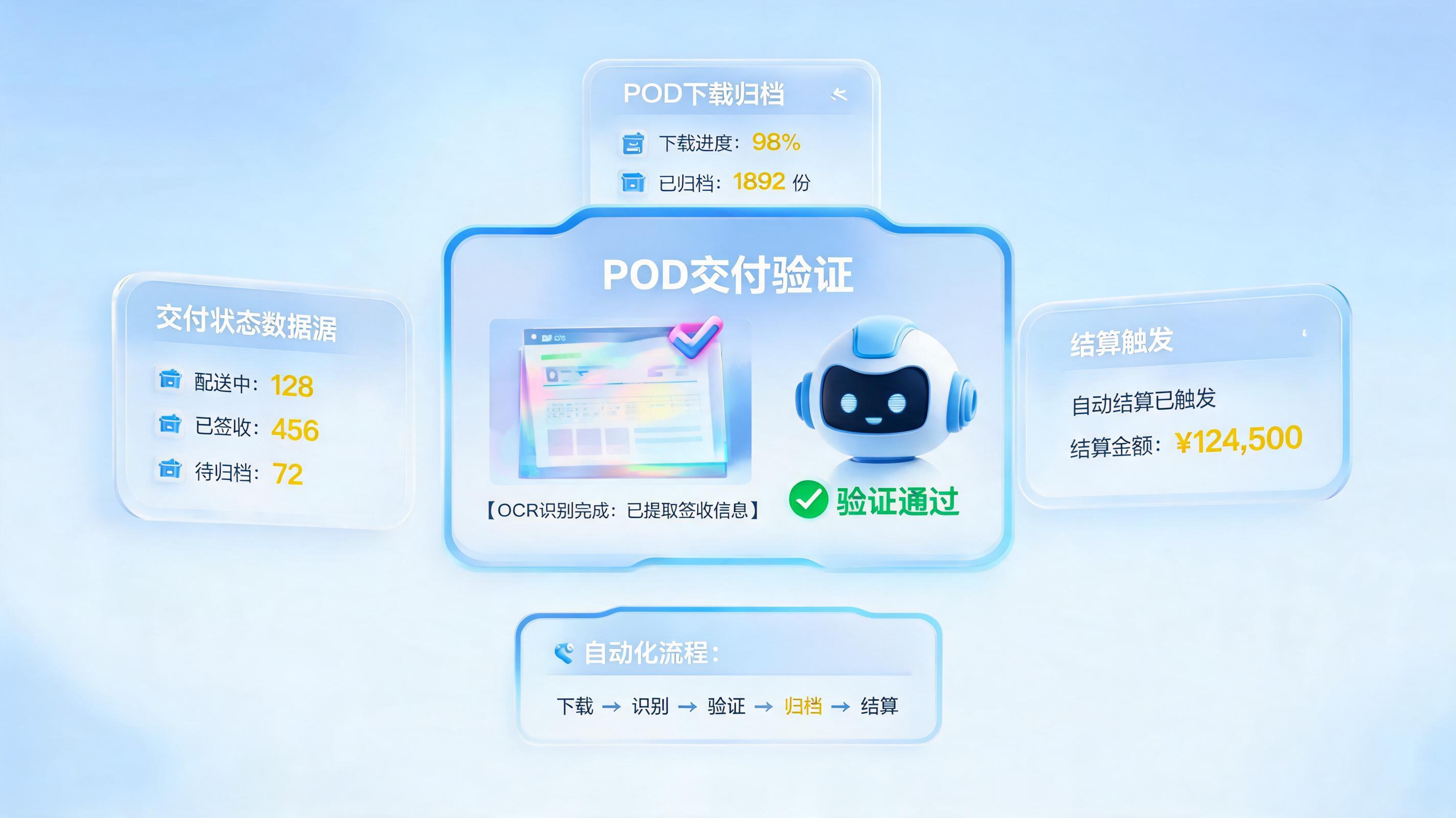 货物签收凭证(POD)自动化:智能体如何重塑物流结算的证据链闭环