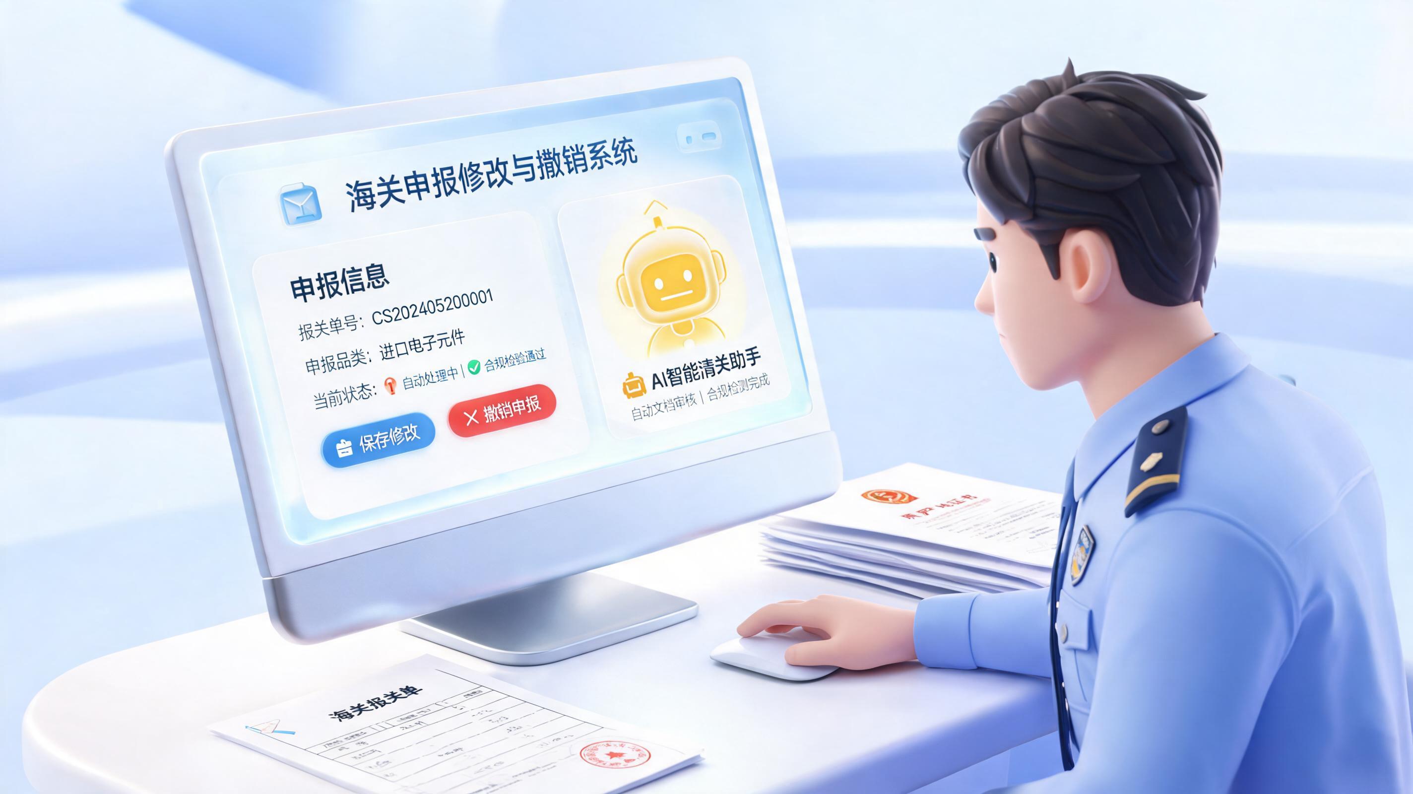 报关单修改,Agent能否自动发起并完成申请?