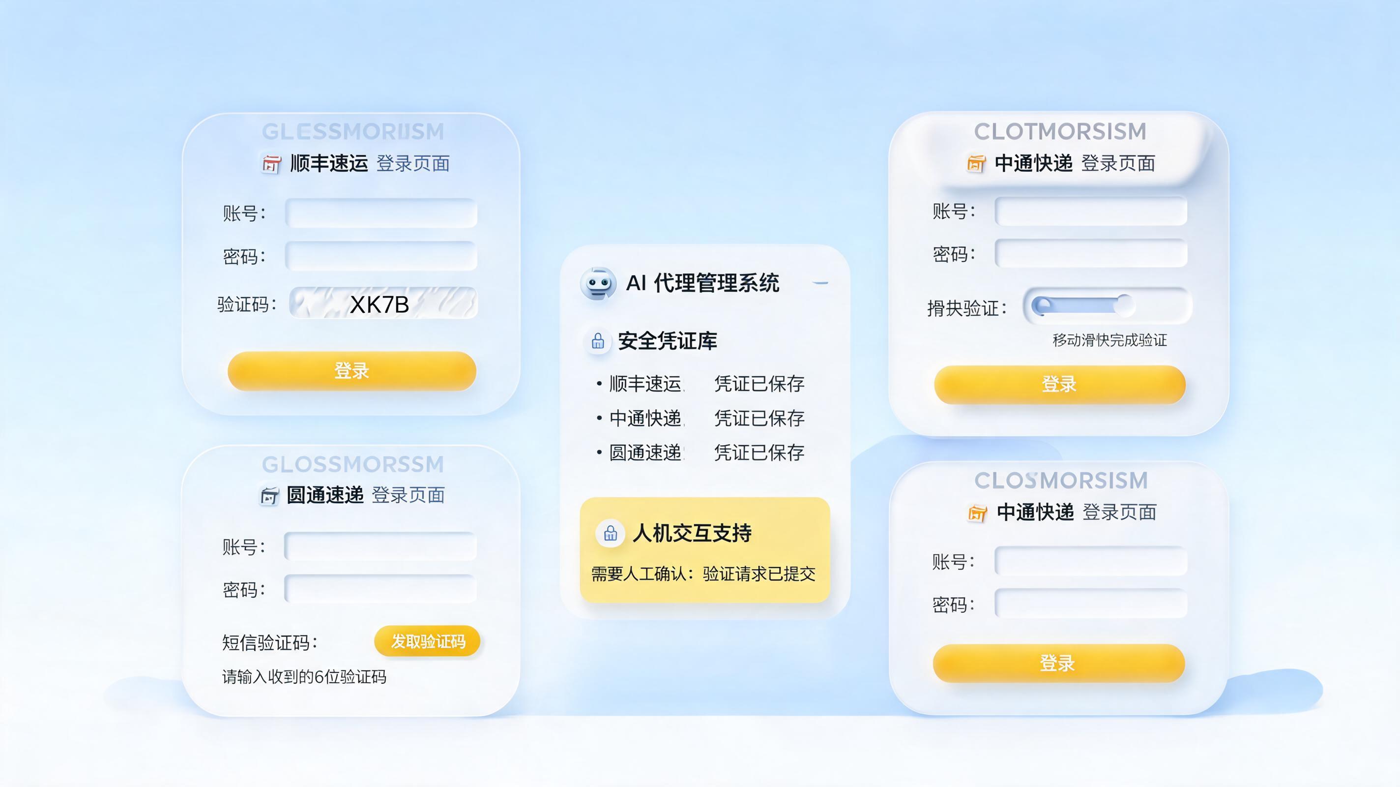 运价查询多网站登录，Agent如何合规处理验证码？_图1