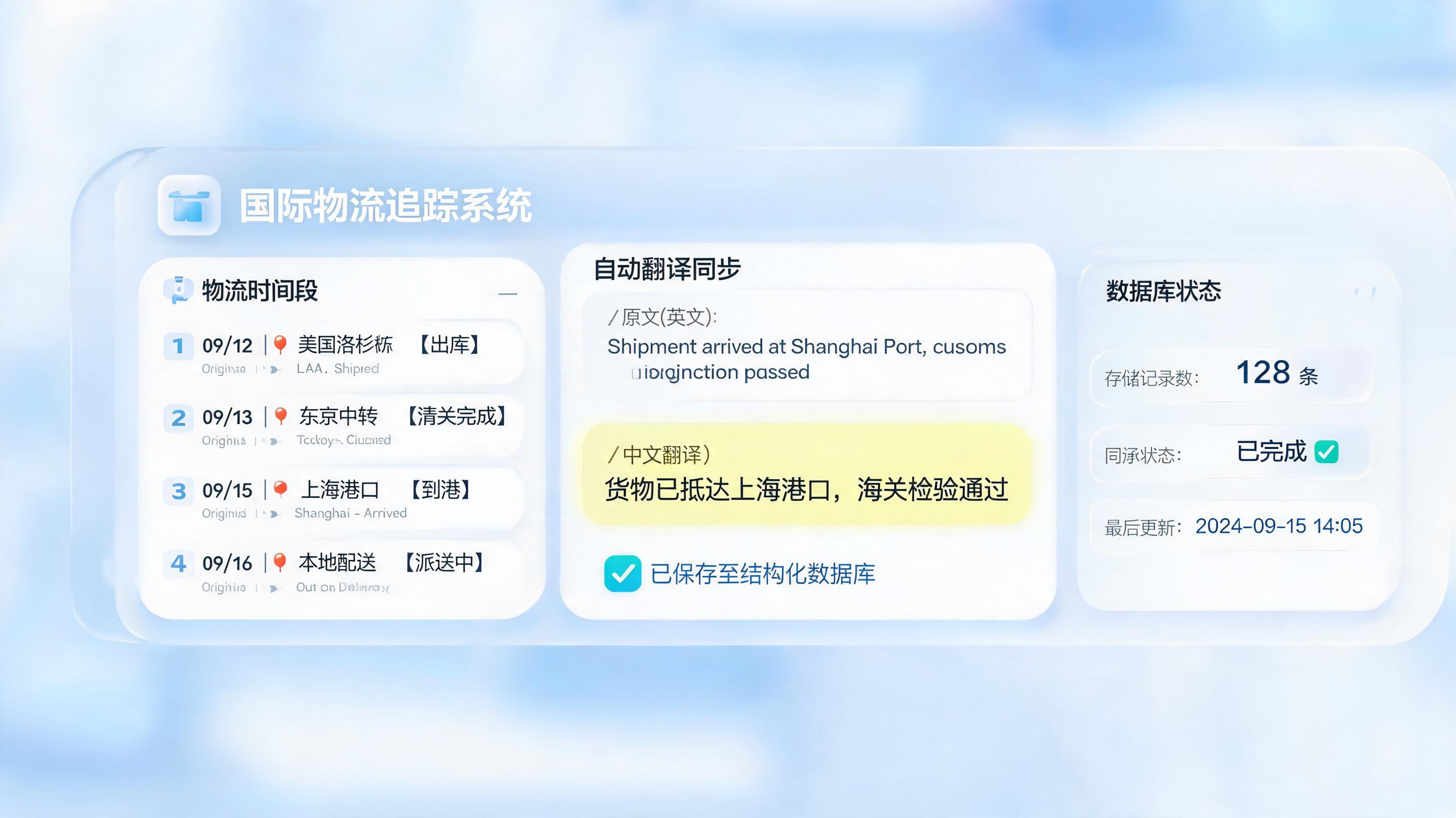 物流外文能否自动翻译并保存?实在Agent三步实现