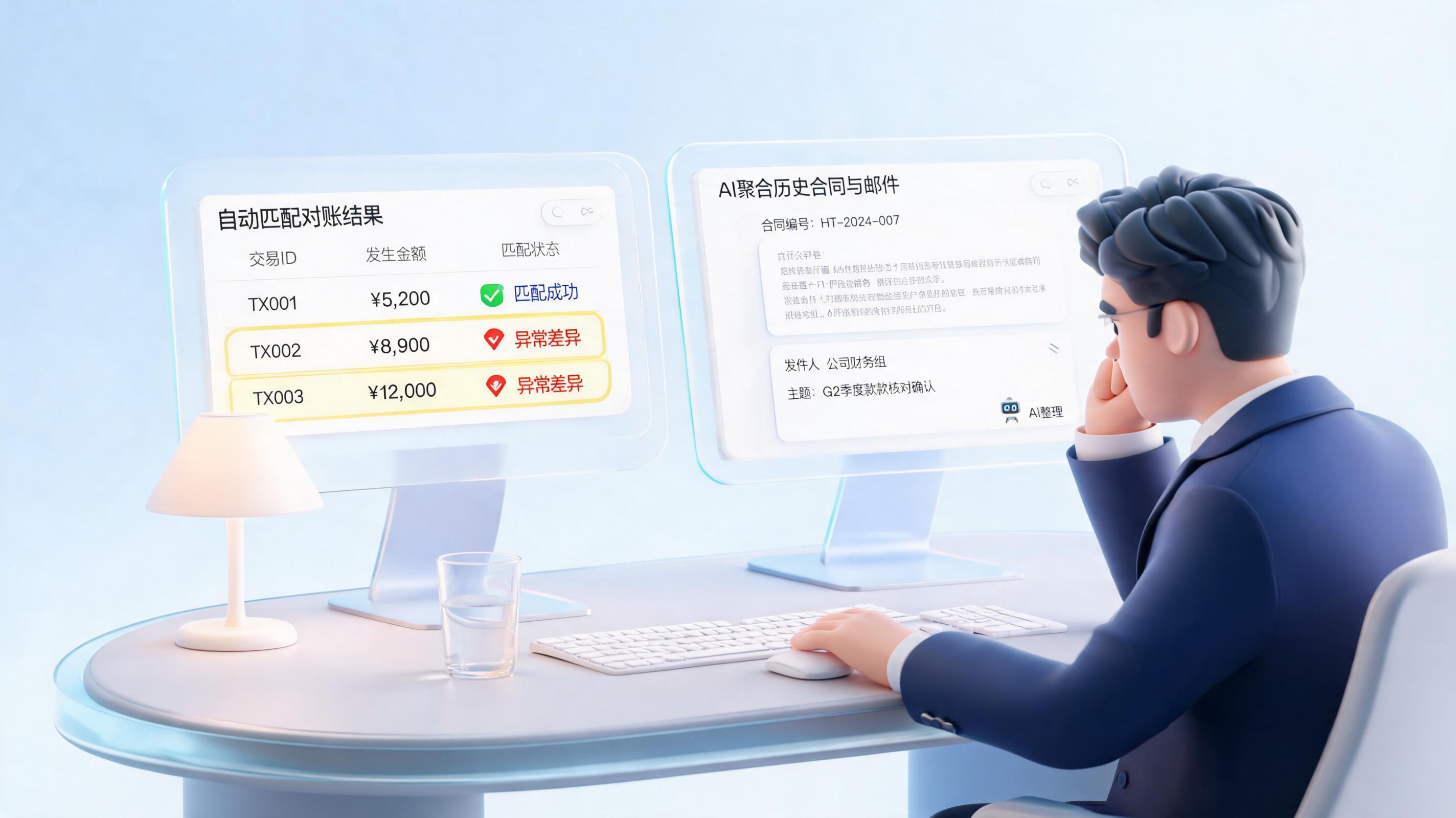 财务对账人工干预必备环节：AI技术绕不开的四大决策高地