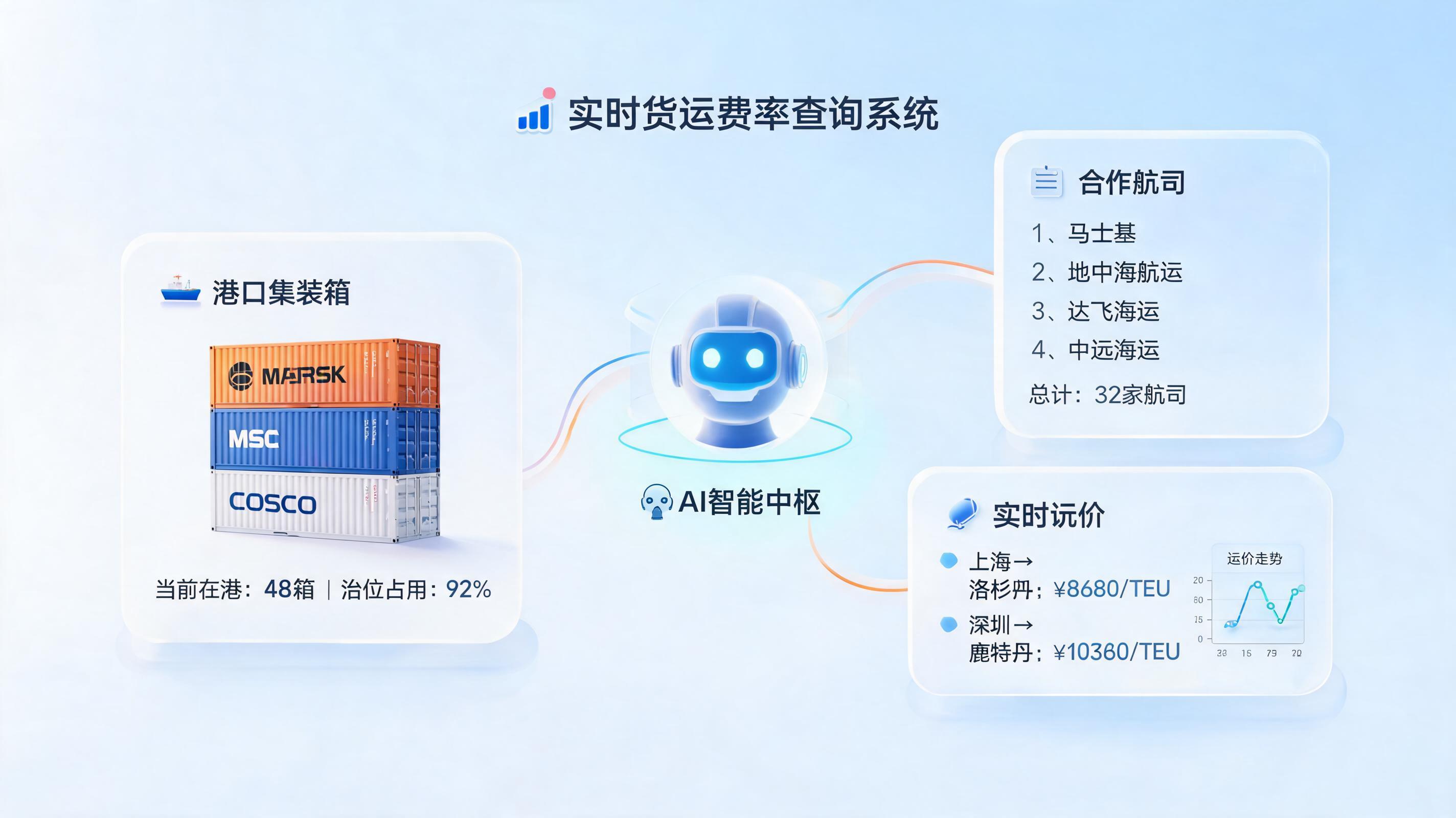 运价查询Agent能查多少家船公司的实时运价？关键看这三点_图1