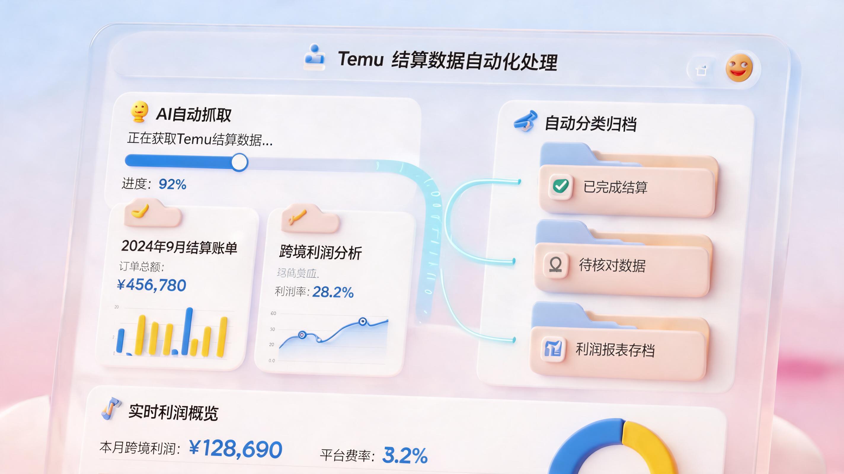 TEMU结算明细数据怎么自动下载？AI Agent重塑跨境电商对账模式_图1