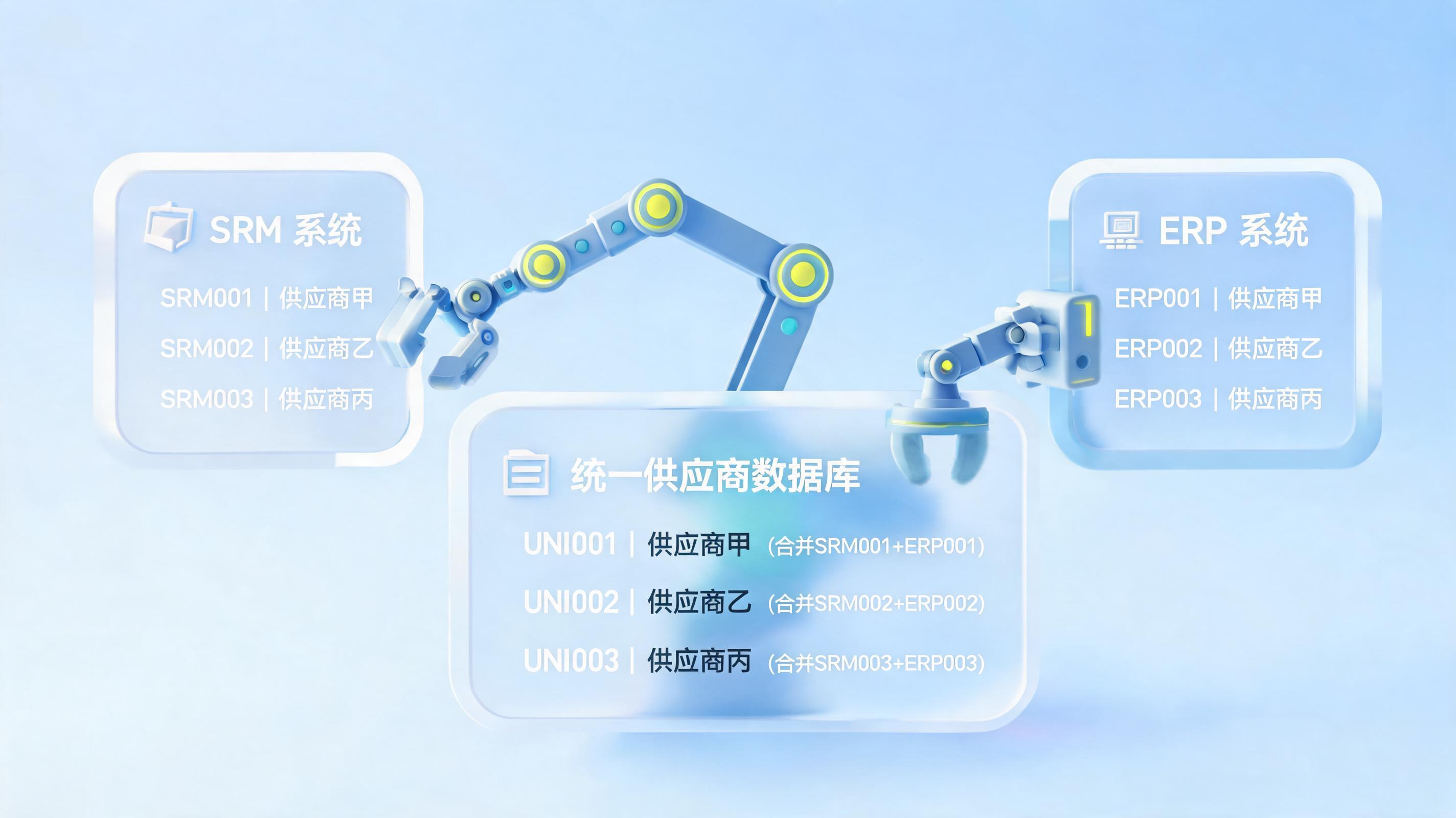供应商内外编码怎么自动同步?
