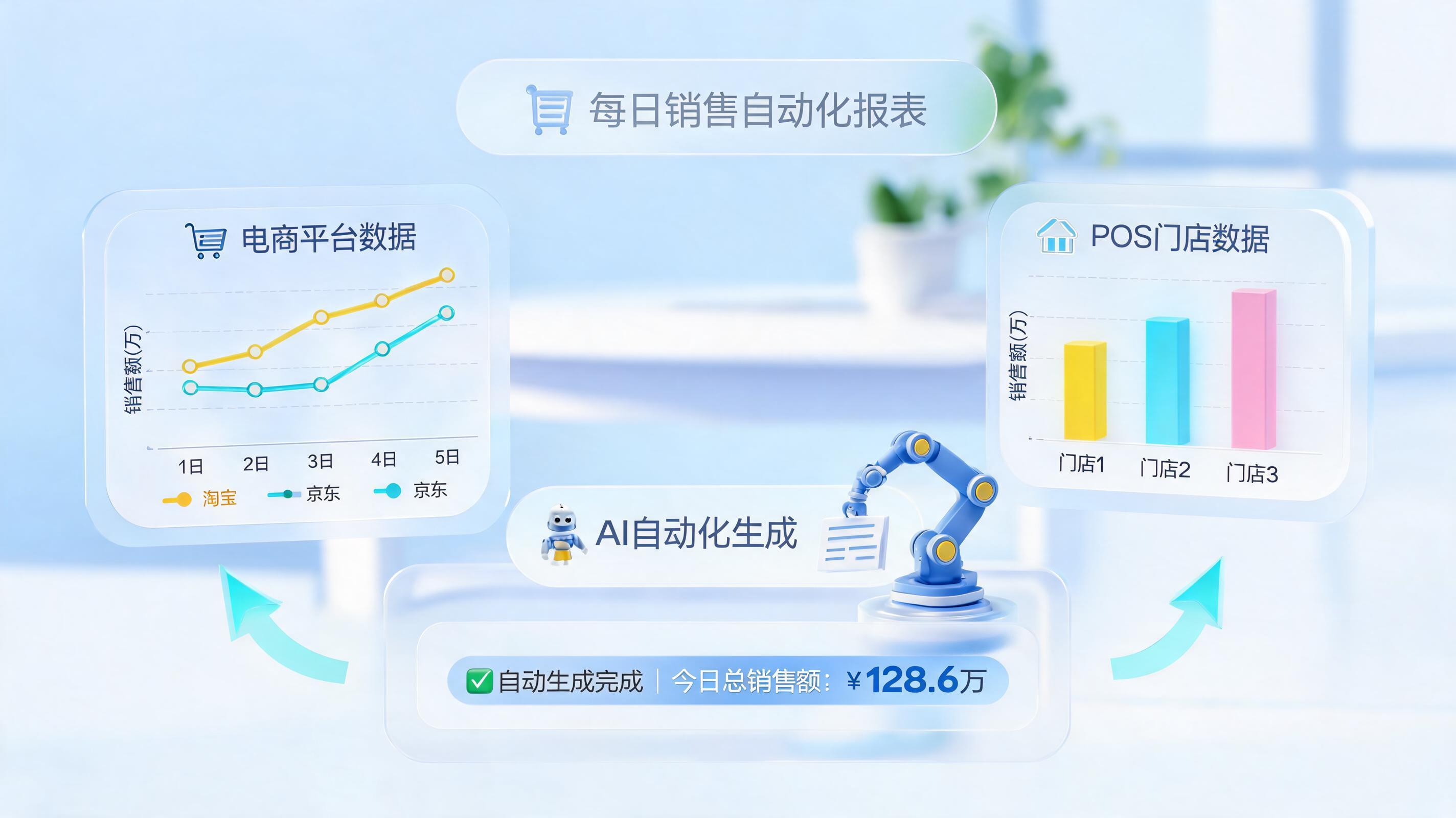 如何自动计算店铺销售额日报?智能体让数据自己开口