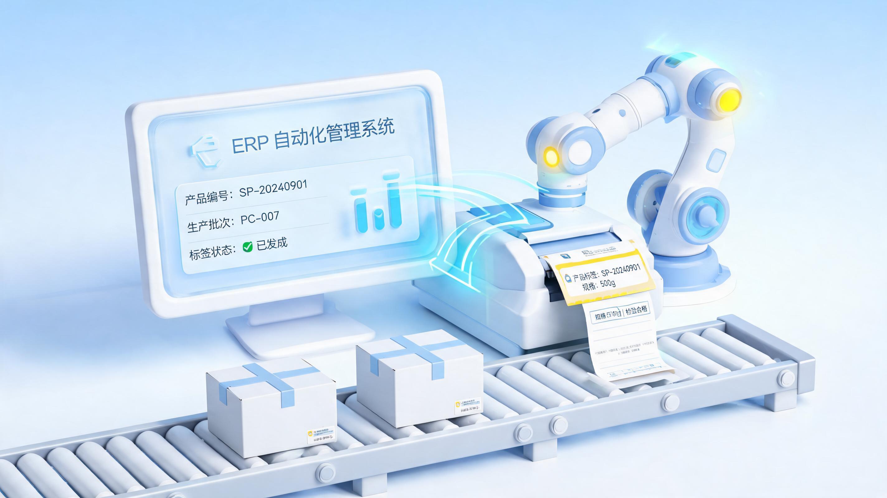 商品标签怎么自动打印？三步实现数字员工全流程接管