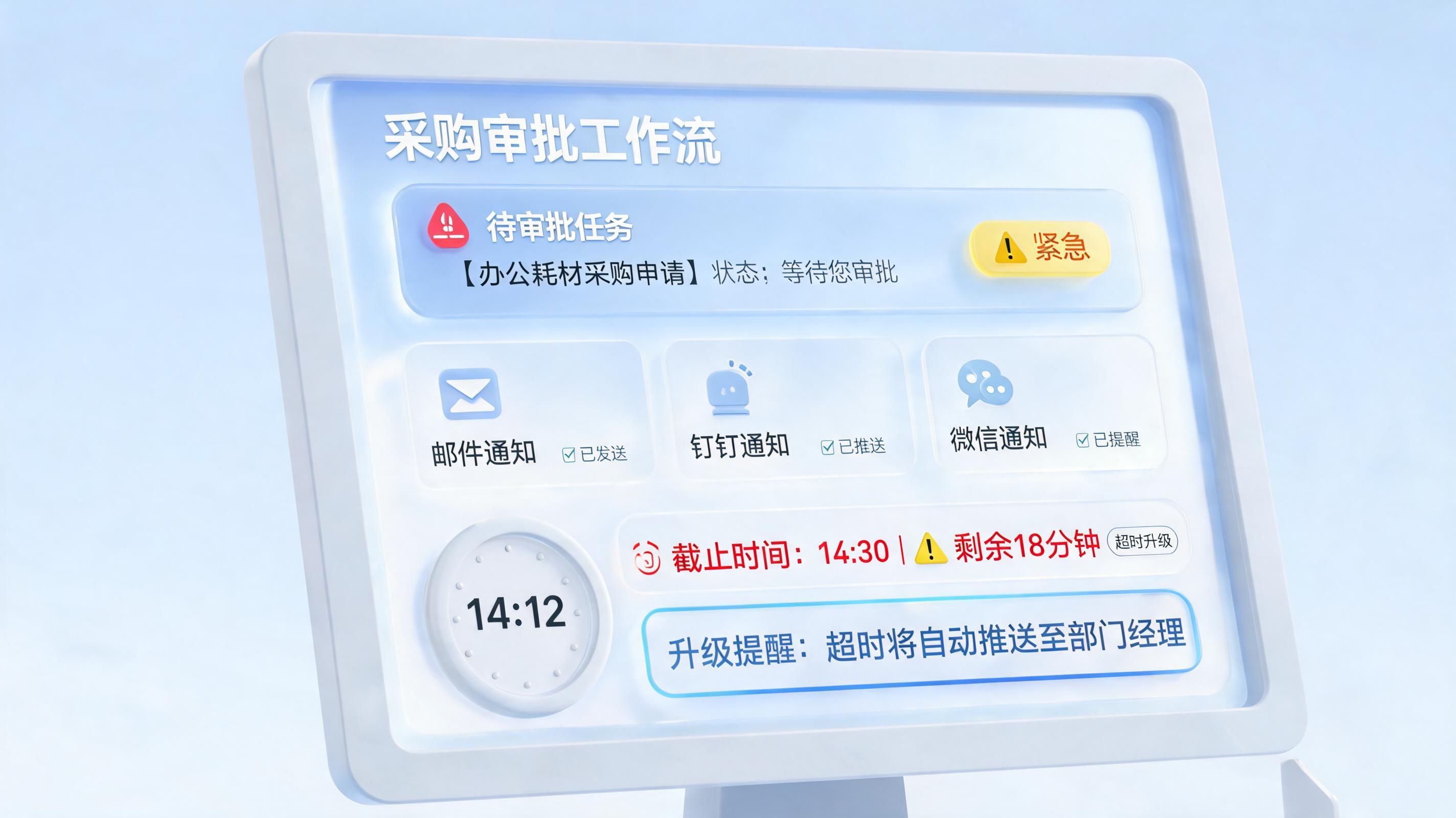 采购审批提醒怎么自动推送?从规则到落地的全攻略