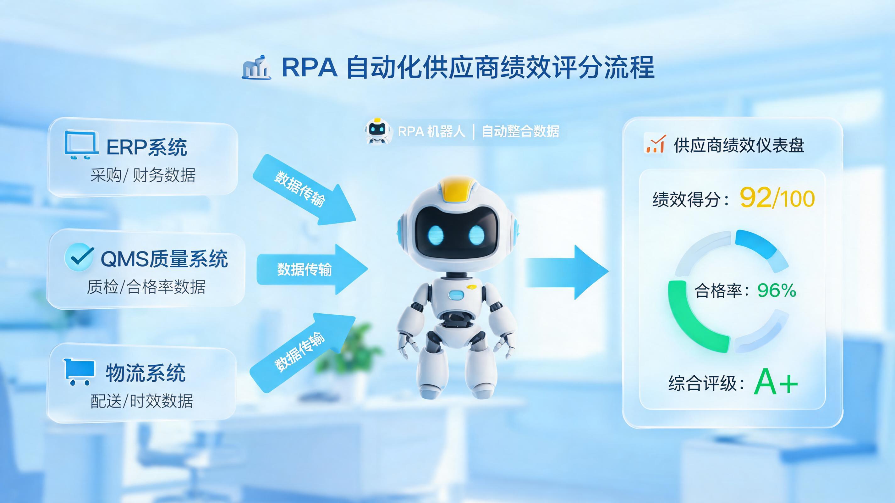 供应商绩效评分怎么用RPA自动生成?迈向协同进化引擎