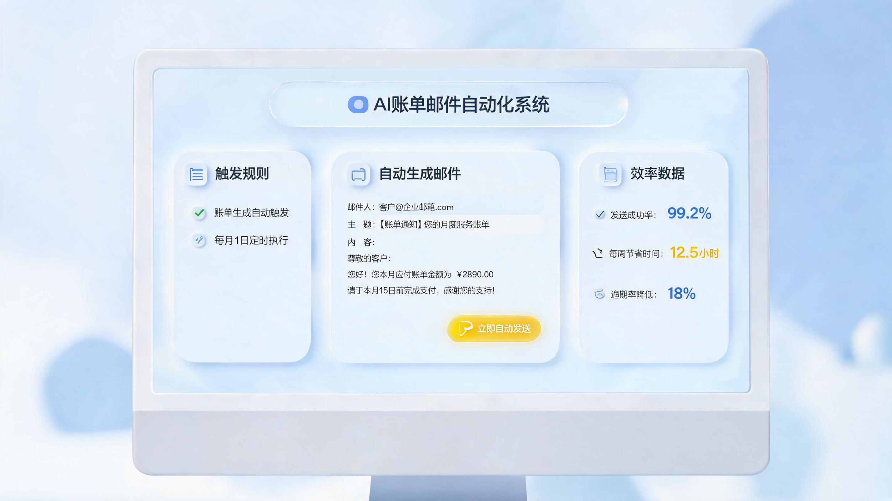 账单邮件自动发送，智能体一站式搞定_图1