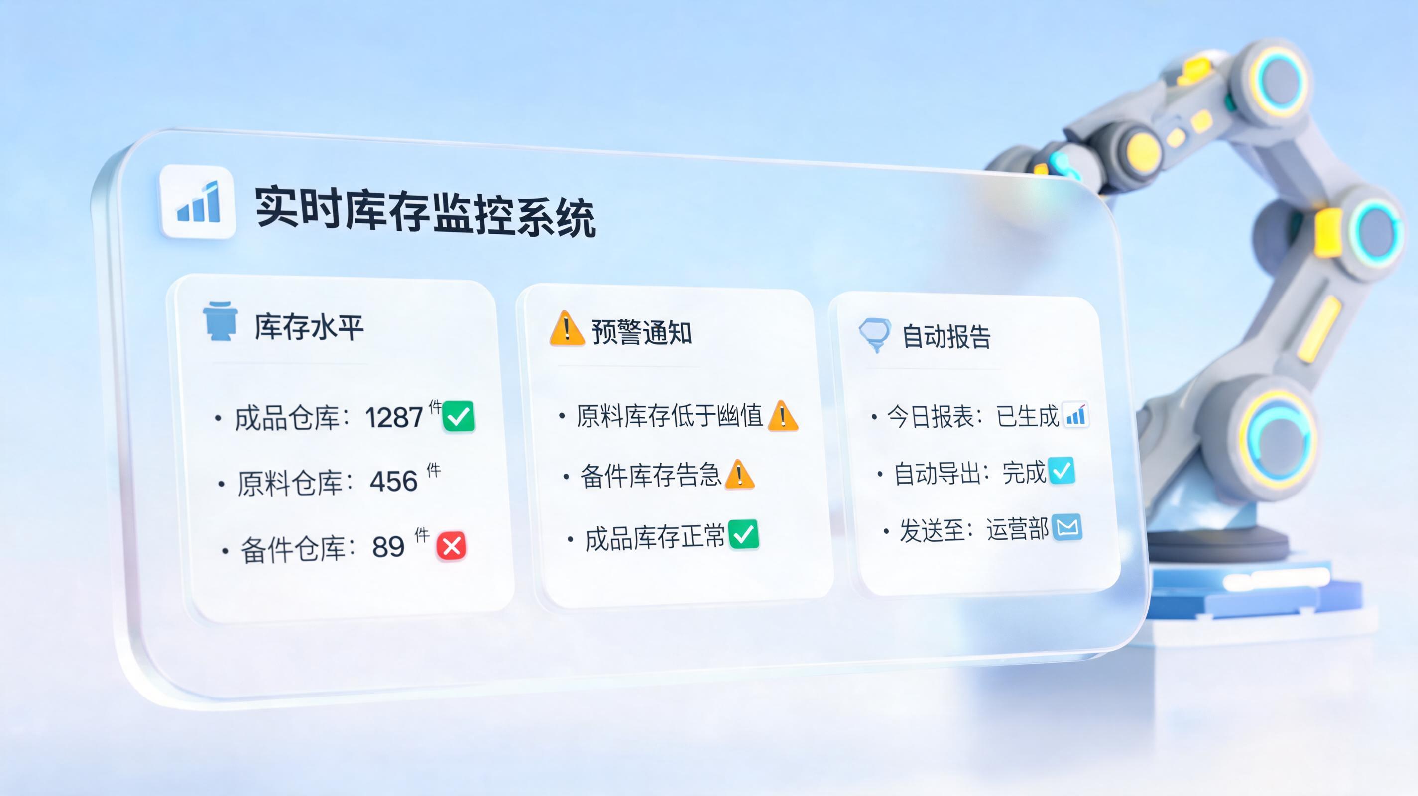 库存巡检报告自动生成,告别手动统计低效时代
