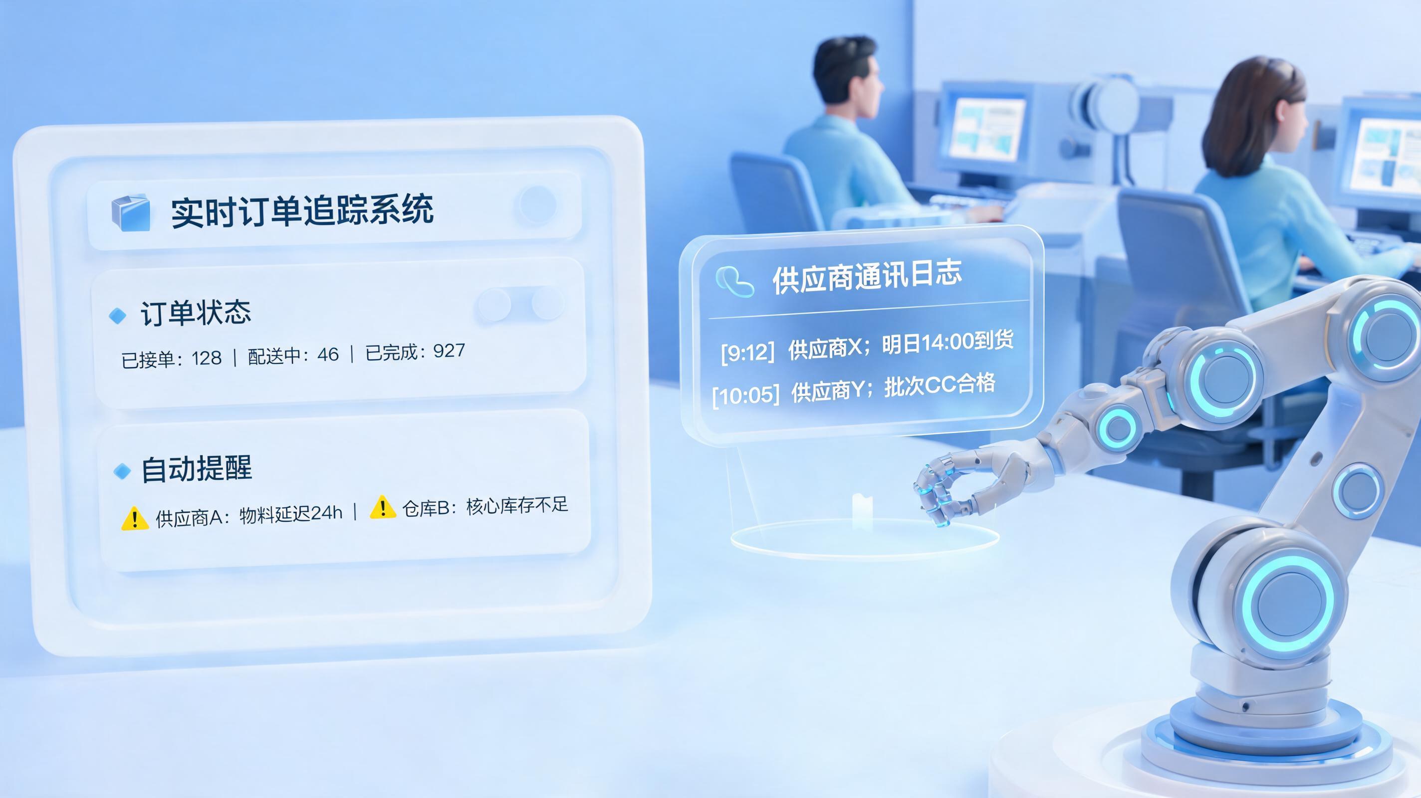 采购订单交期催付能用机器人自动完成吗?重新定义供应链协同效率