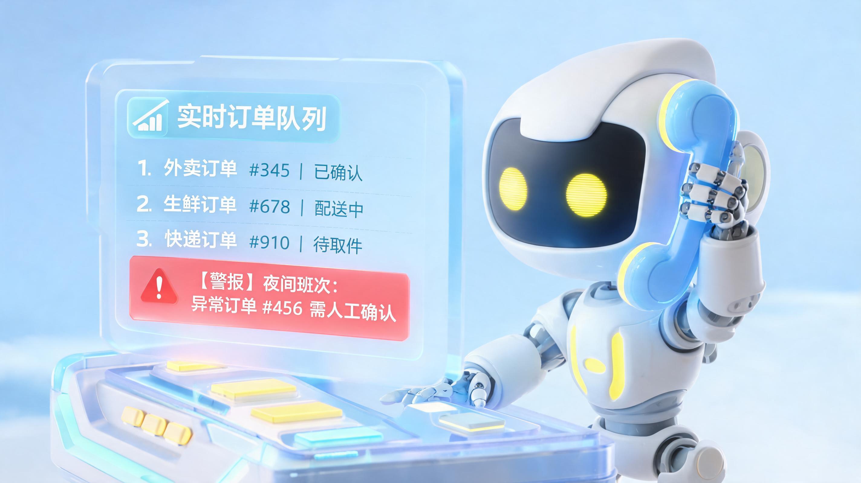 订单积压报警后能自动呼叫值班人员吗？打造秒级响应的数字员工防线_图1