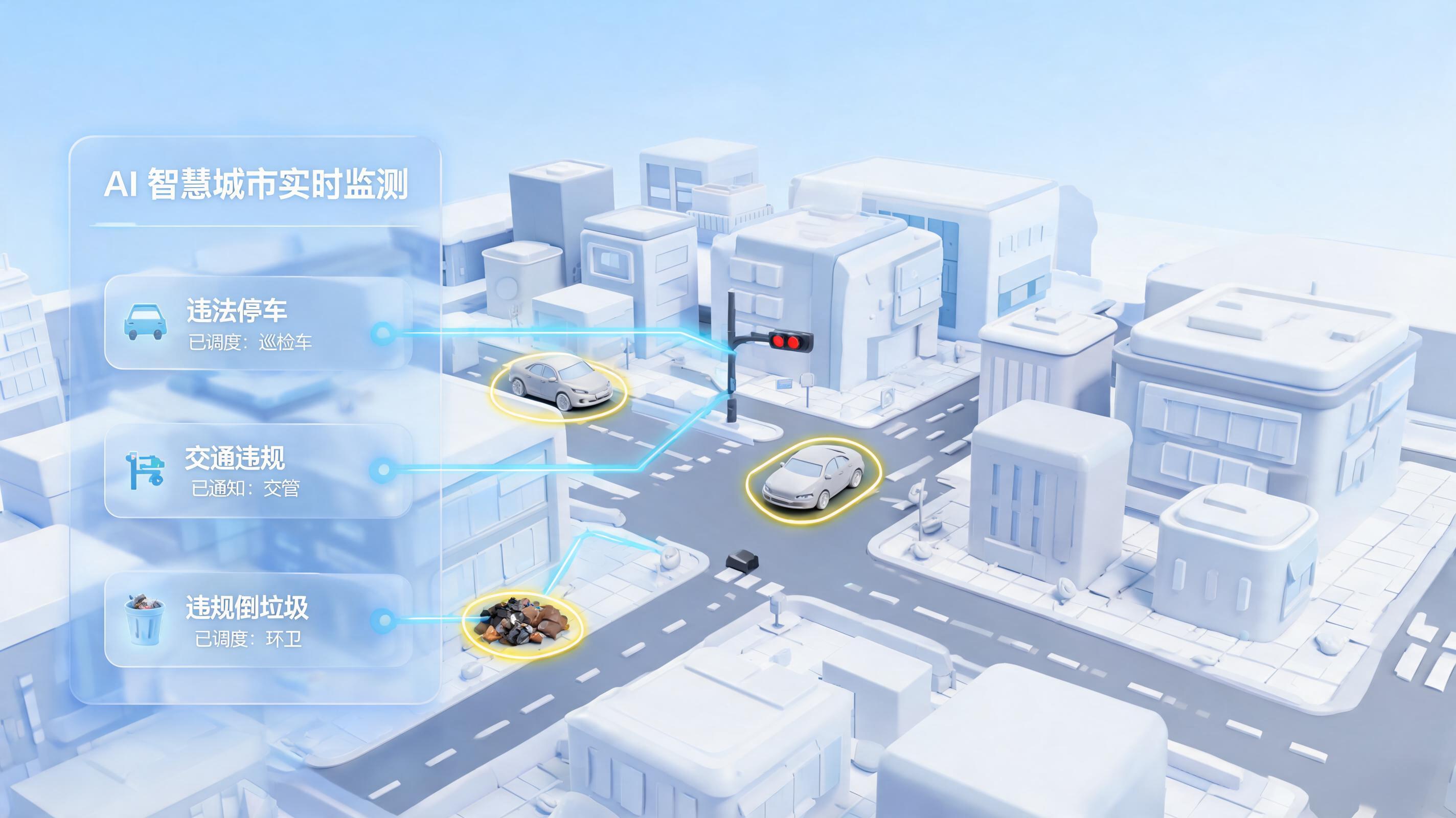 无人机定时巡查如何自动发现违规?AI城市治理新范式