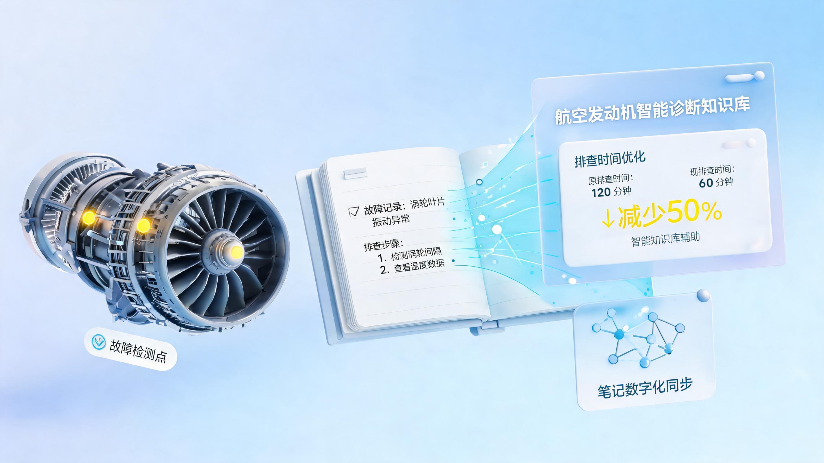 飞机故障诊断,知识库如何替代老师傅经验缩短50%排故时间?