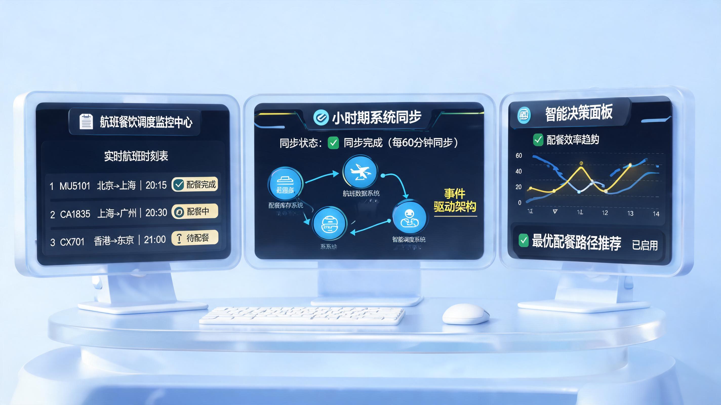 航班计划变动快,配餐数据如何做到小时级同步?