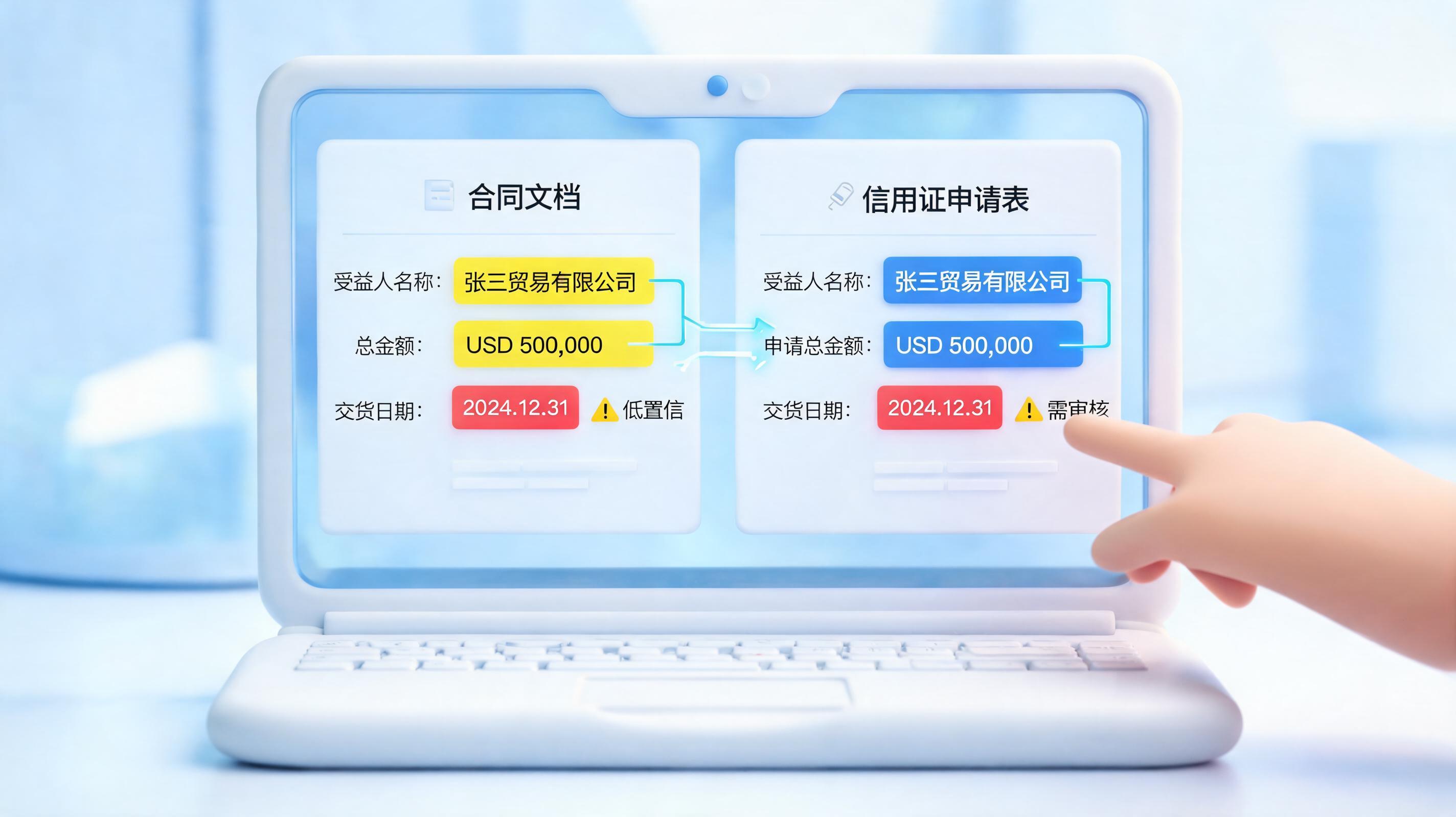 信用证开证申请字段能否自动从合同抓取填充?一文读懂智能单证革命