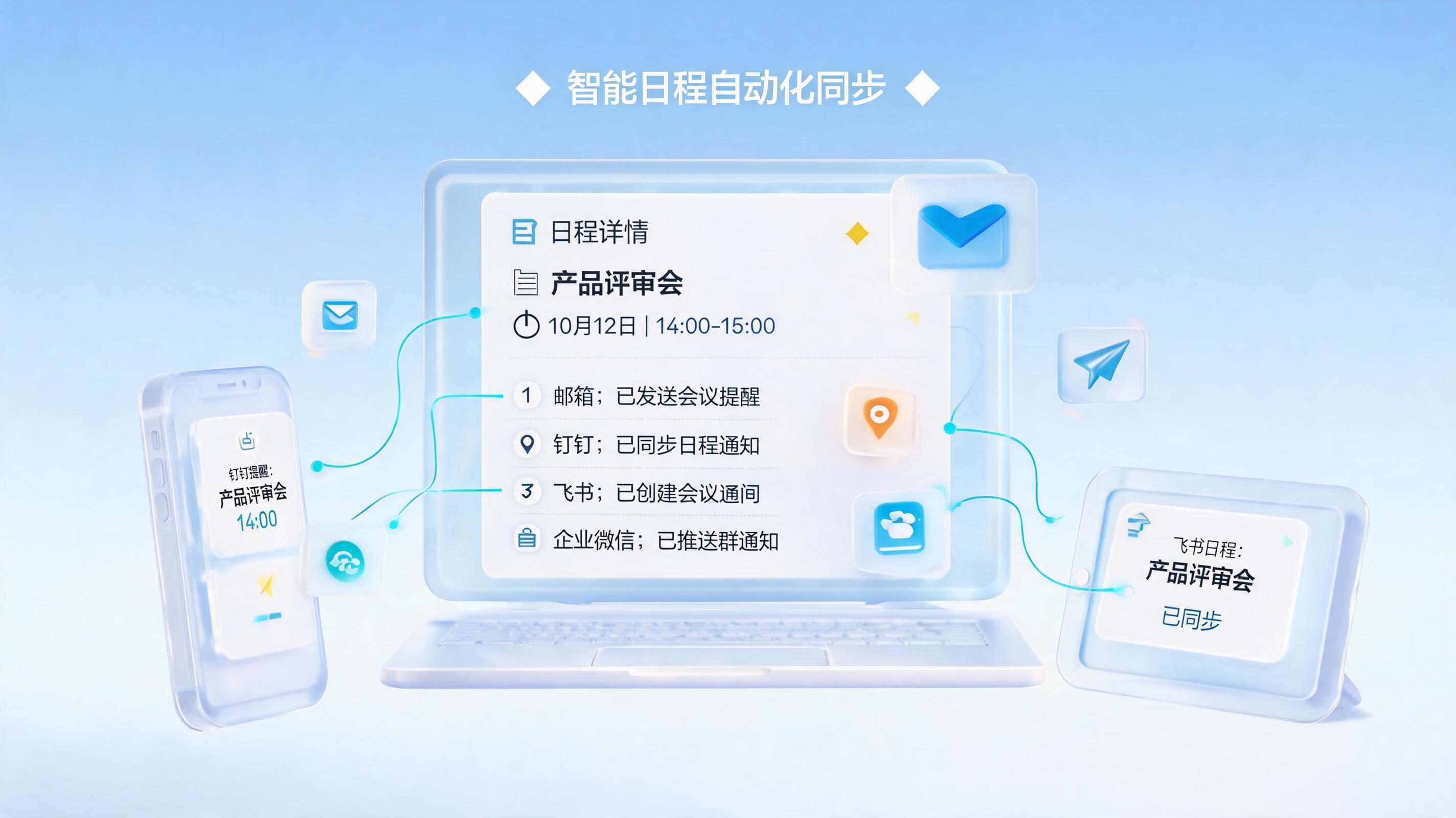 自动生成会议通知，实在Agent让办公协同“说到做到”_图1