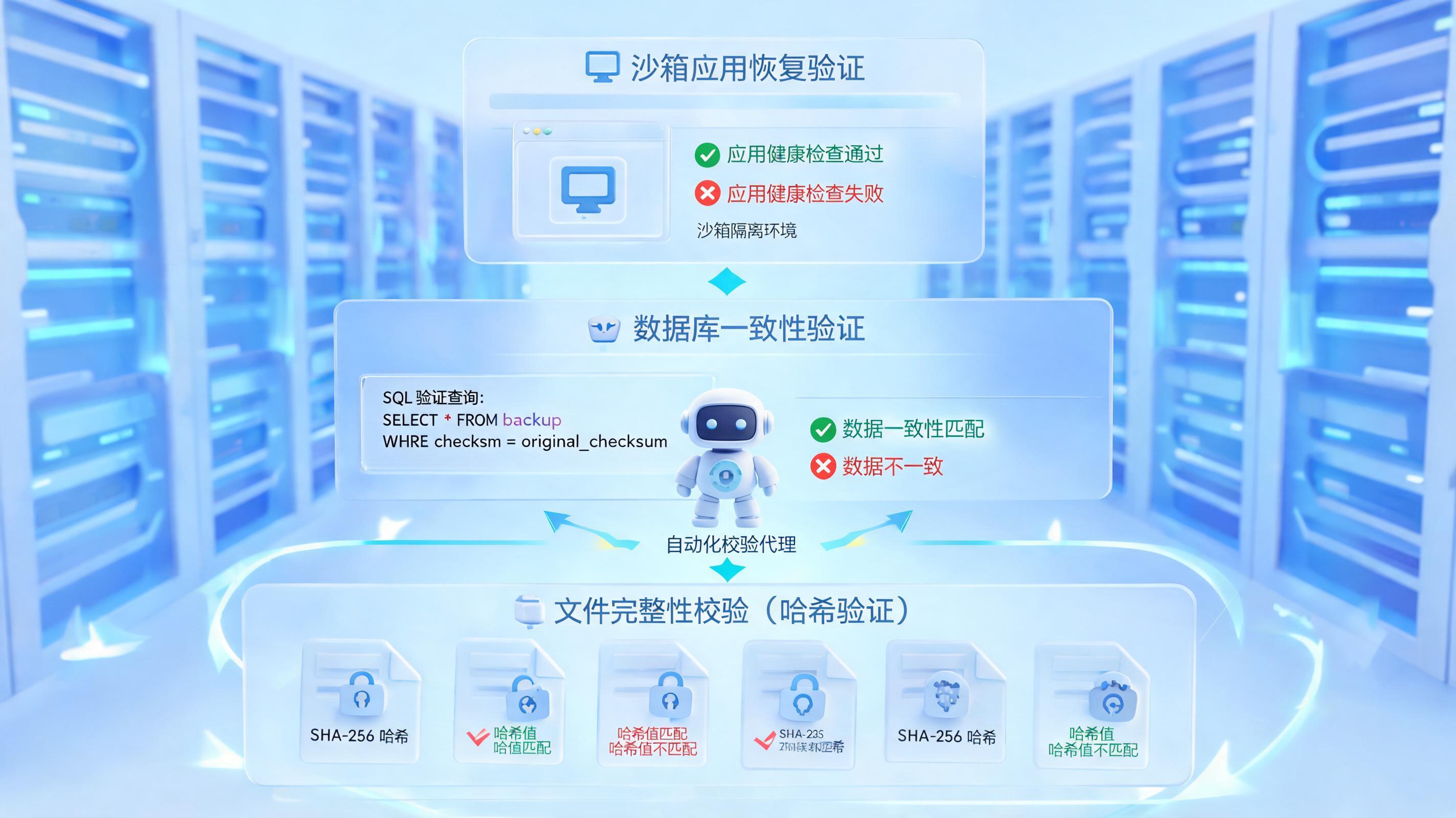 数据备份任务完成后能不能自动校验可可恢复性?