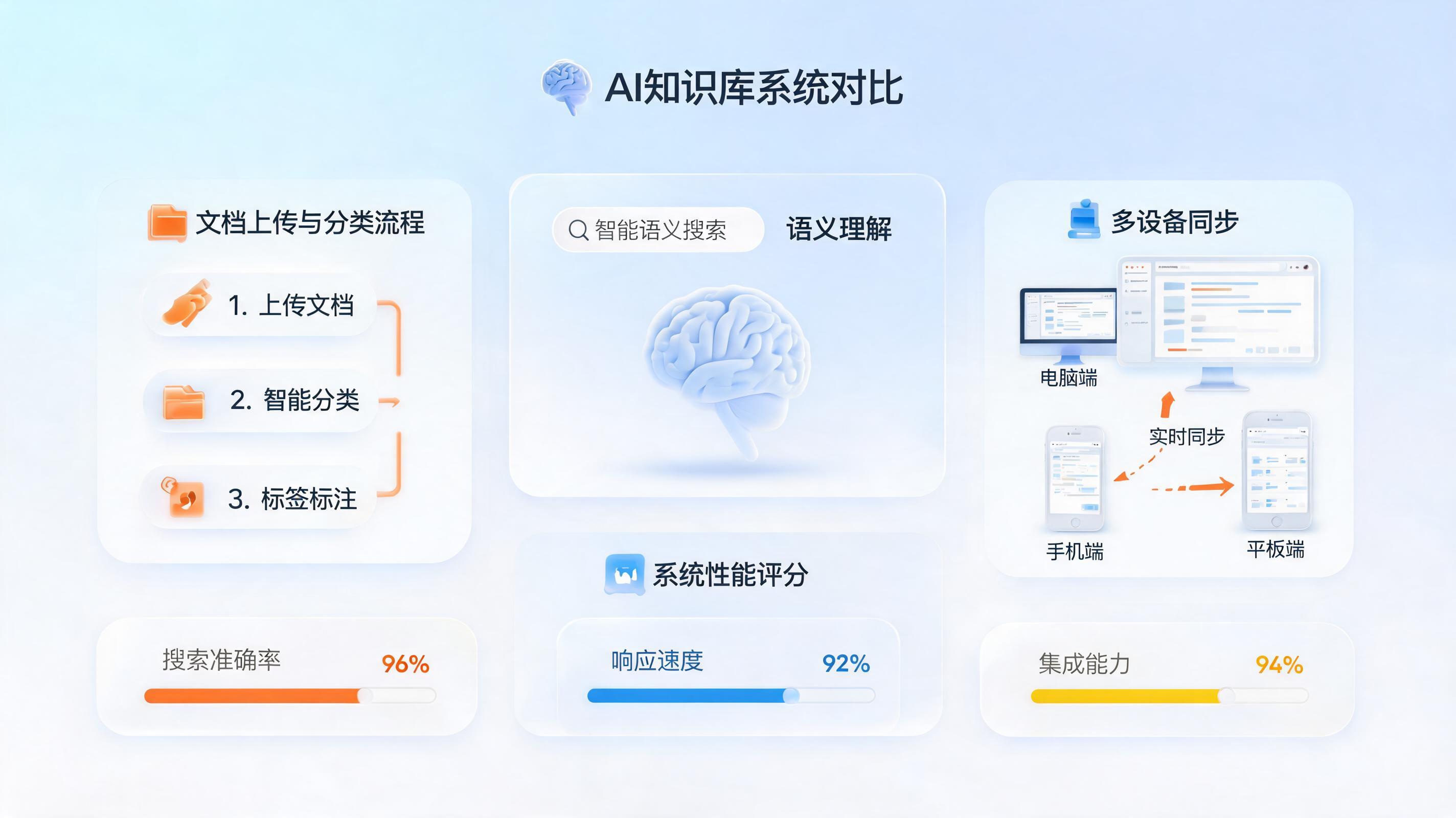 AI知识库系统横向评测：检索、上传、多端功能对比_图1