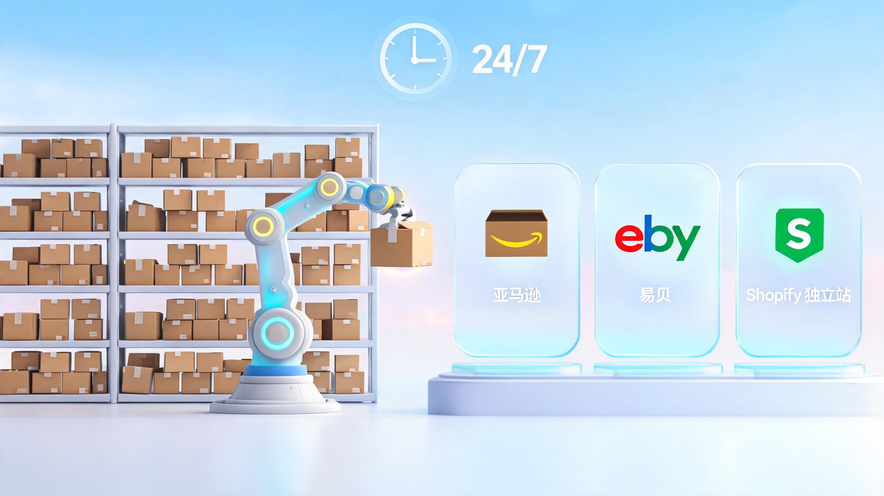 跨境全渠道上架每月500+SKU太累？Agent 24小时自动搬运上架全渠道商品_图1