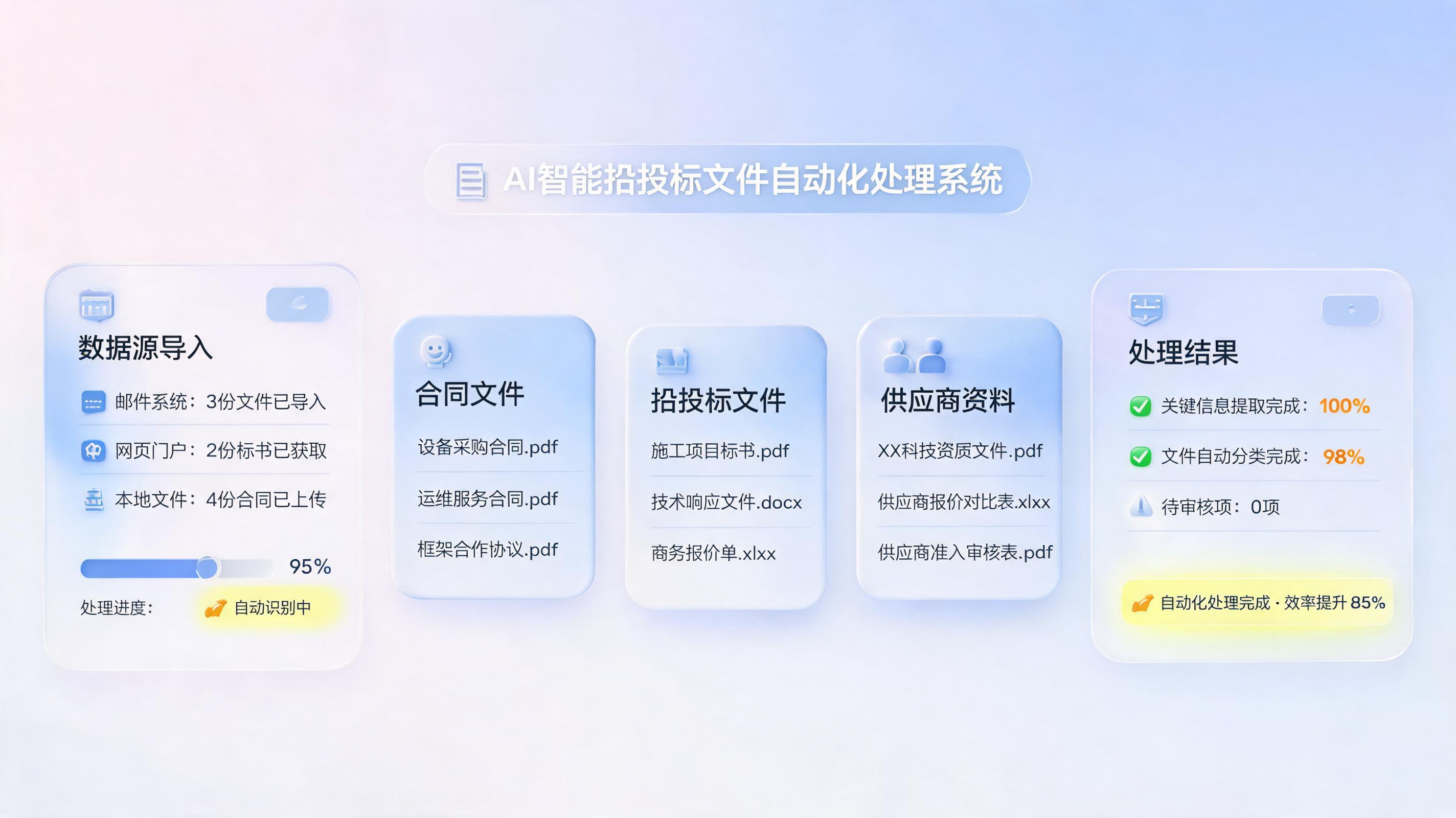 招投标资料整理耗时费力?企业招投标资料智能整理提升商务效率