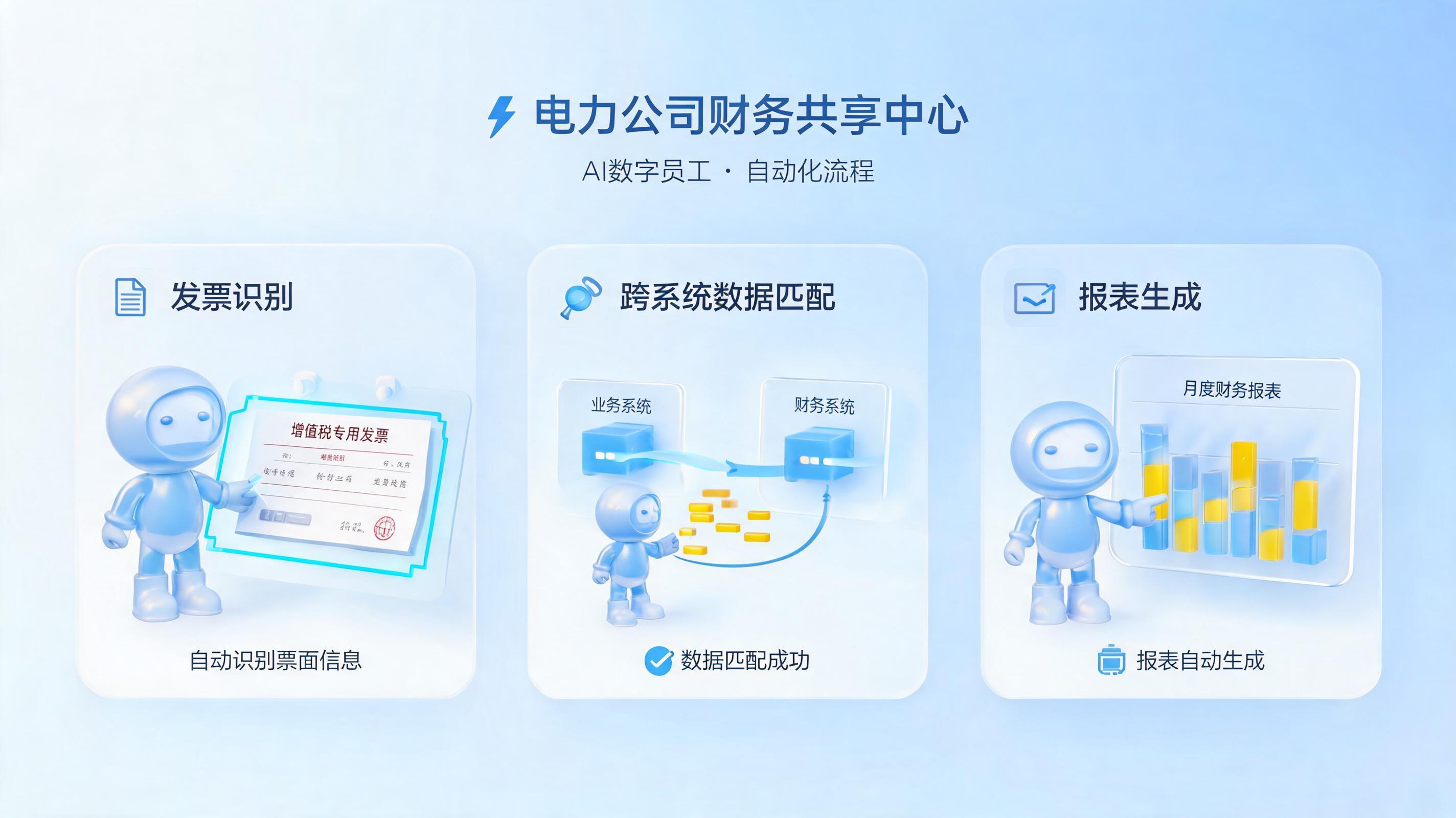 电力企业财务共享中心审单量大怎么办？部署AI数字员工