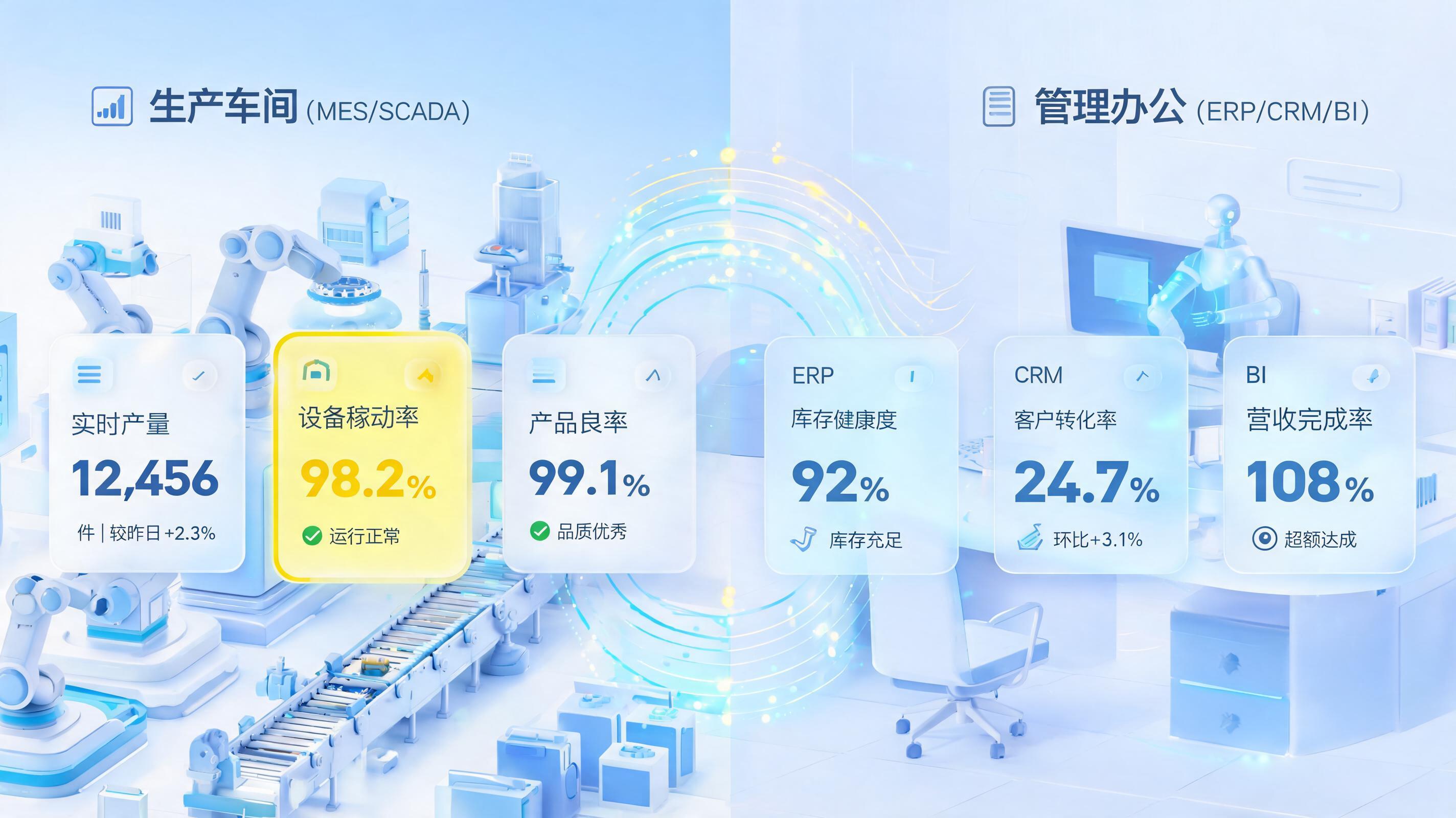 生产与办公系统相互割裂如何解决？实在Agent“智能生产+办公双赋能”构建数字工厂