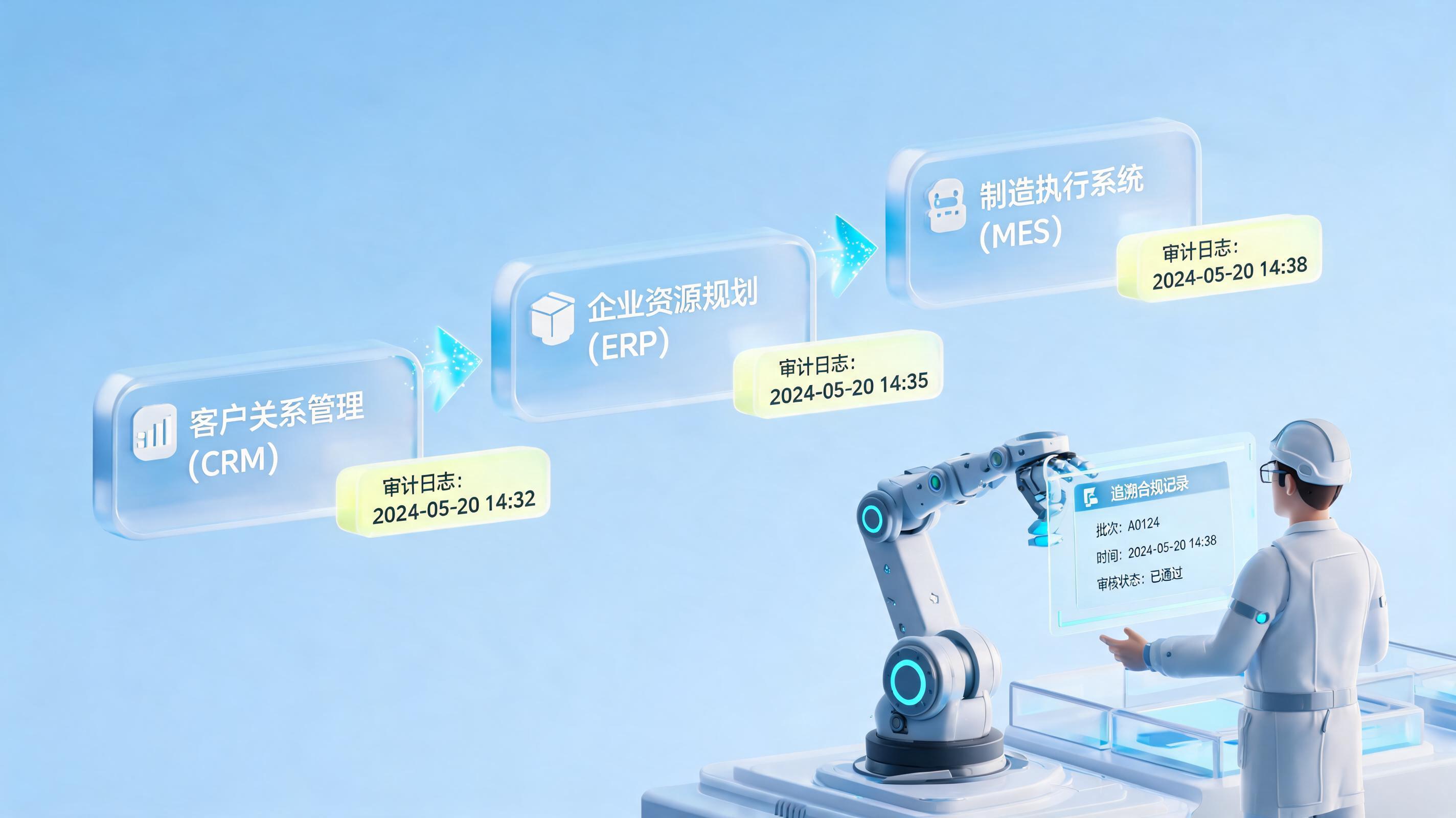 业务操作追溯难以满足审计要求?全链路日志留存满足制造业审计标准