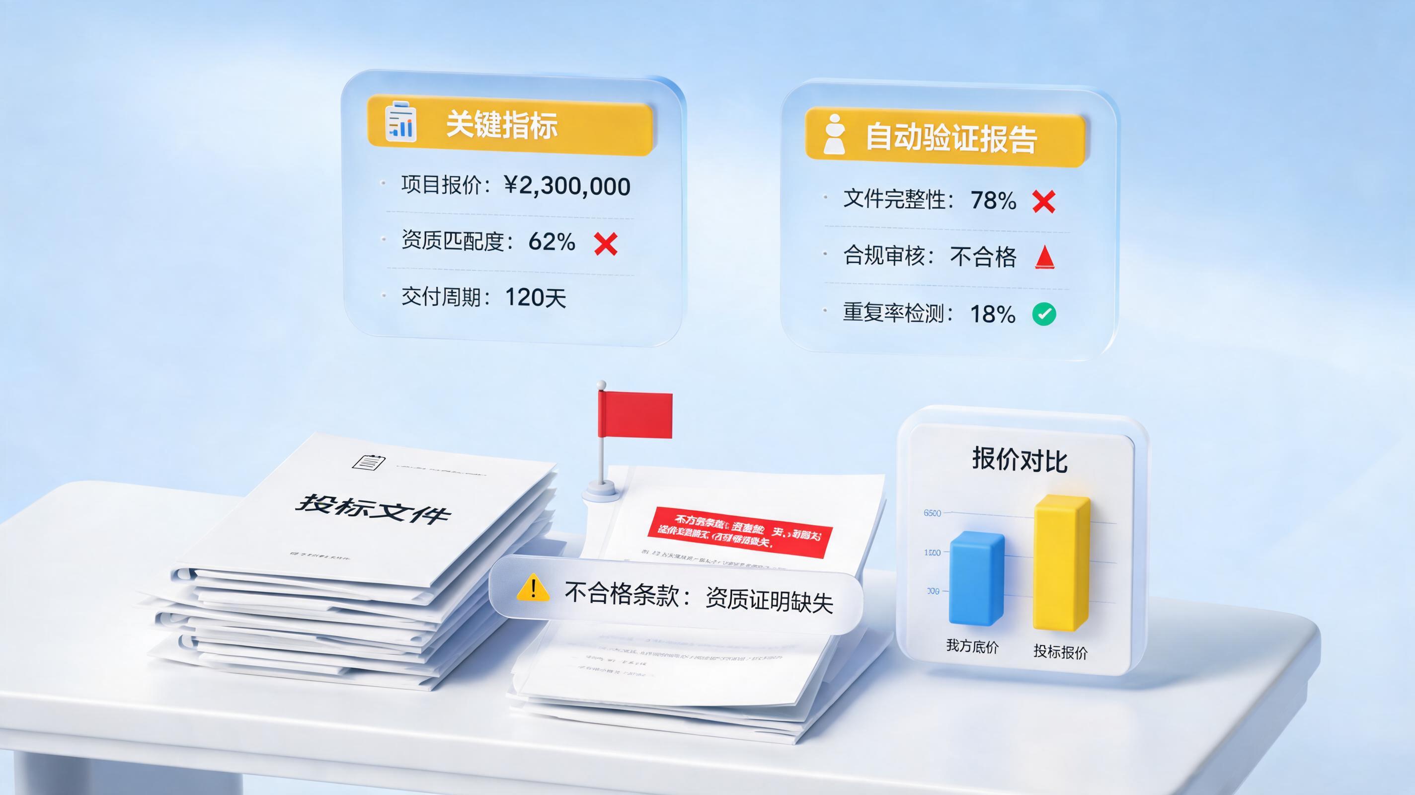 招投标文件稽核人工审查容易遗漏？数字员工自动校验废标条款与关键指标